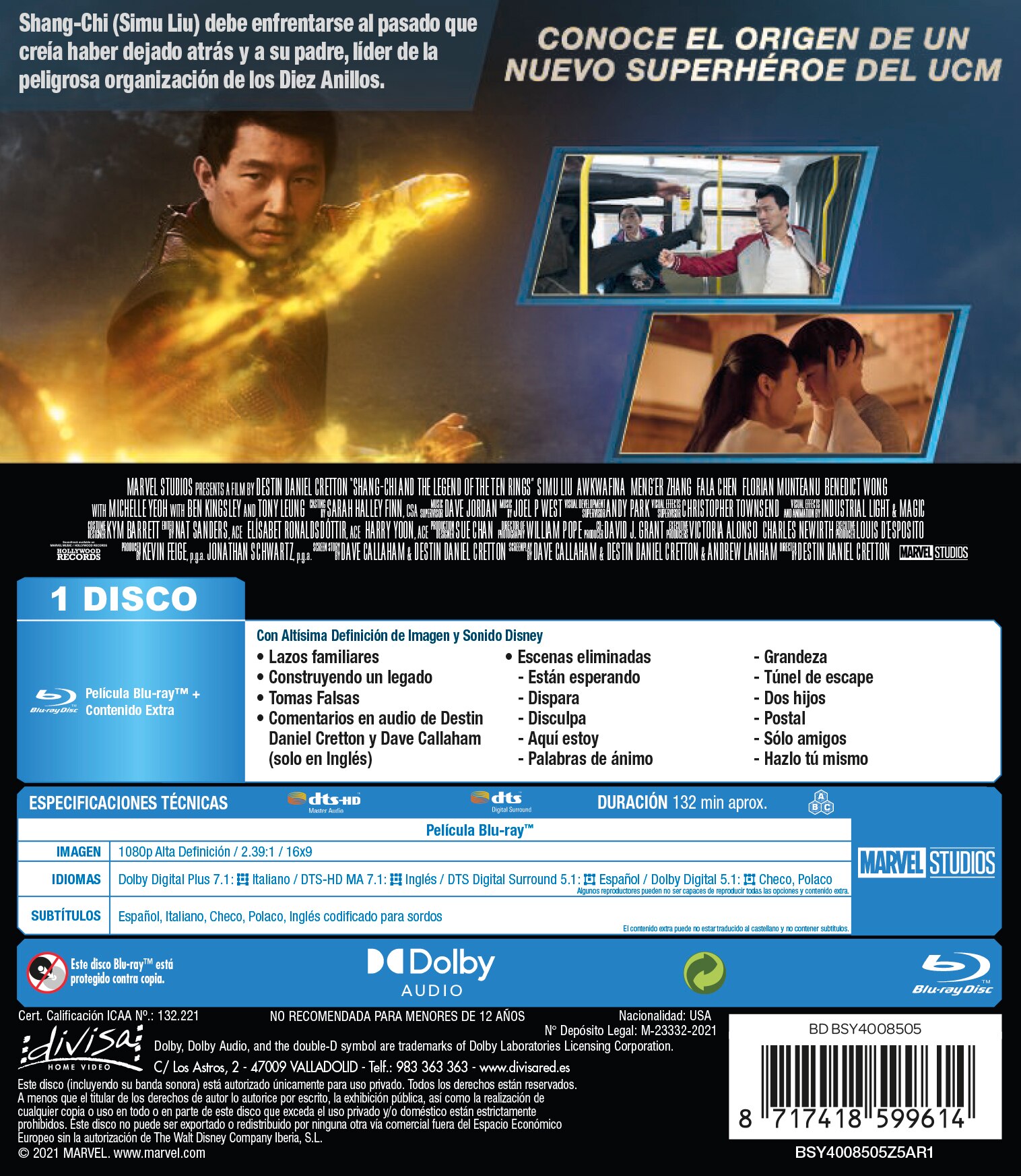 Shang-Chi y La Leyenda de los Diez Anillos (Blu-Ray) 3