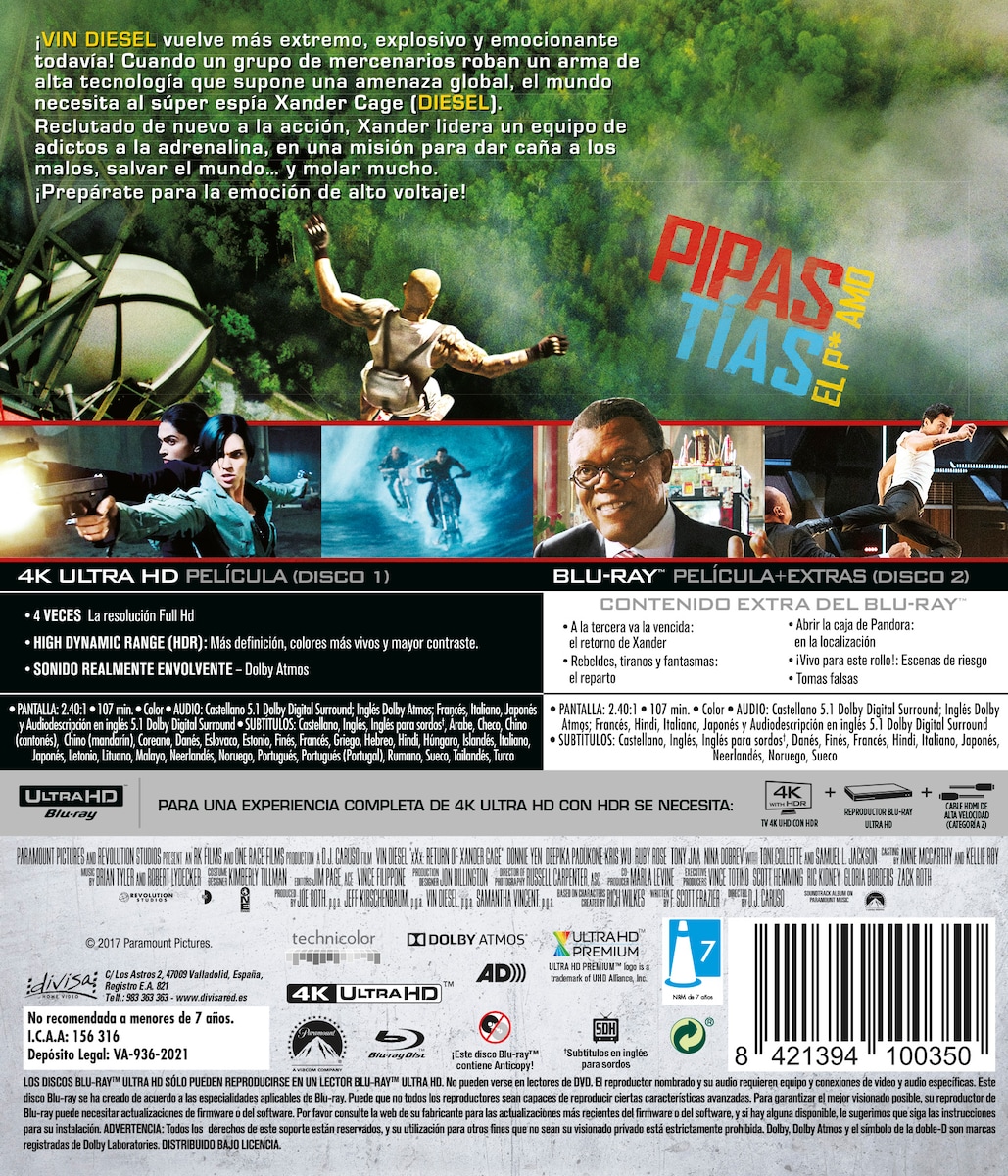 XXX: Reactivated (4K Ultra HD + Blu-Ray) 2