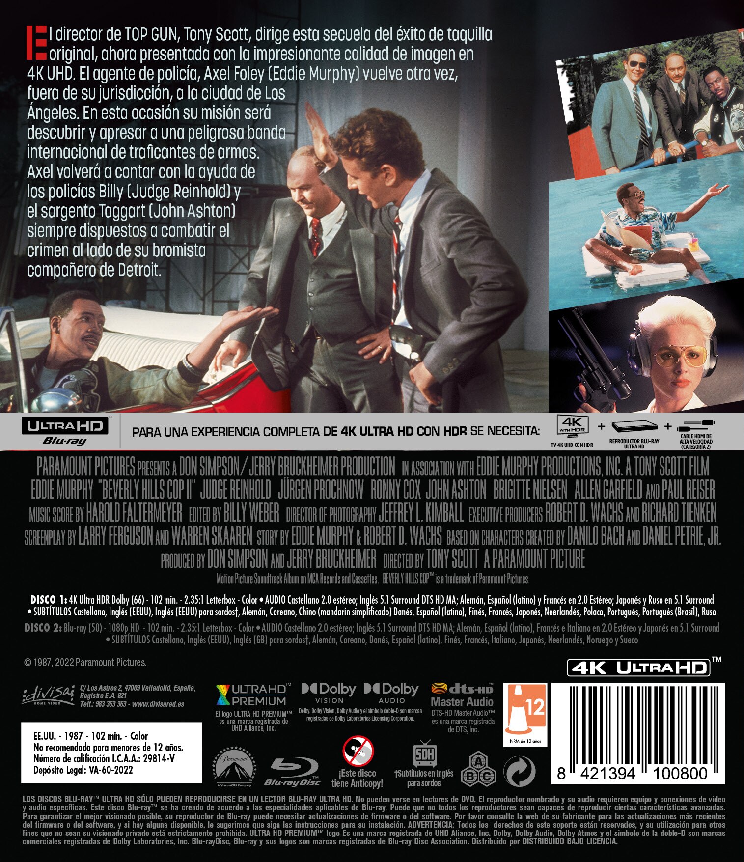 Superdetective en Hollywood II (4K Ultra HD + Blu-Ray) 2