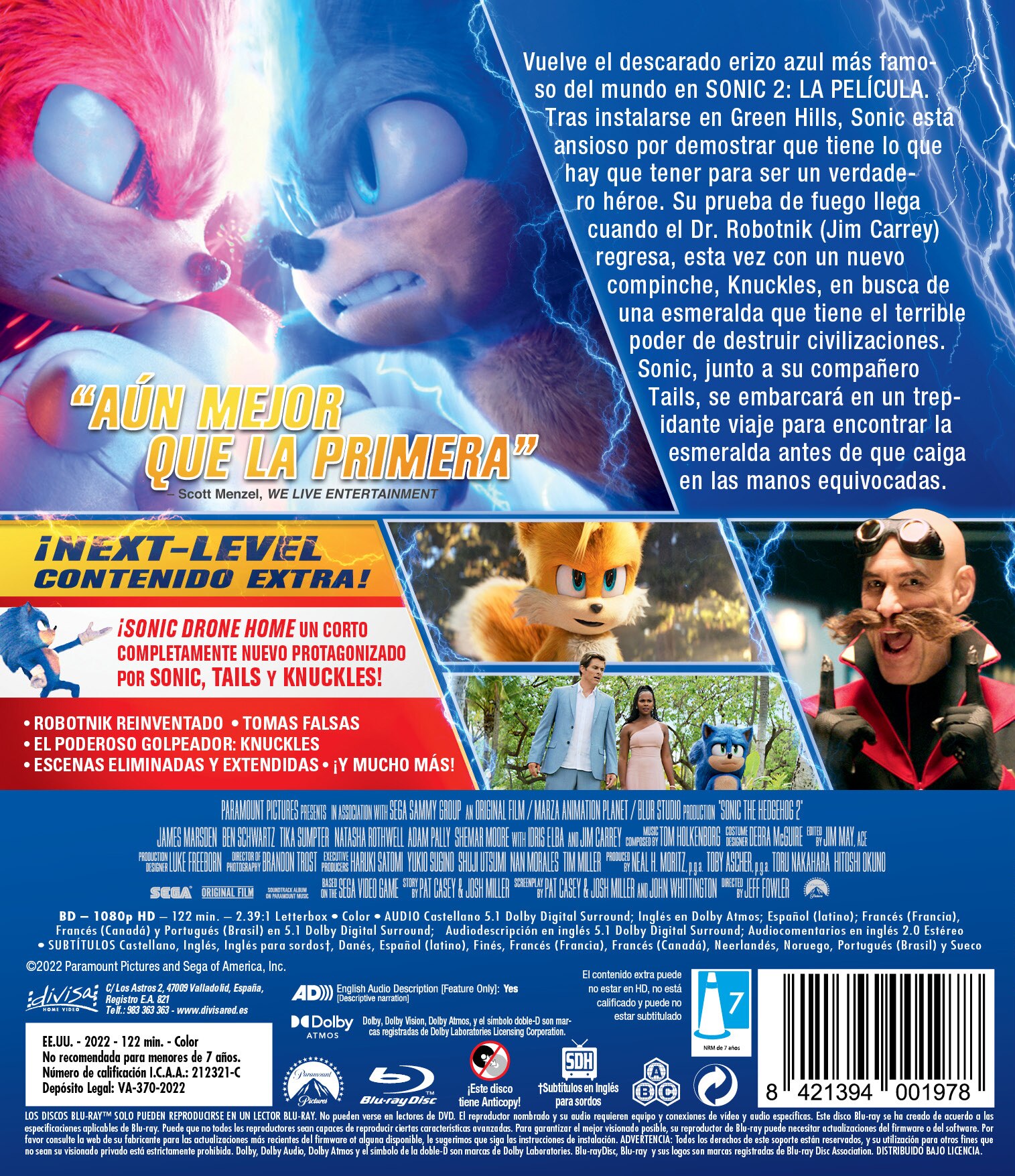Sonic 2: La Película (Blu-Ray) 2
