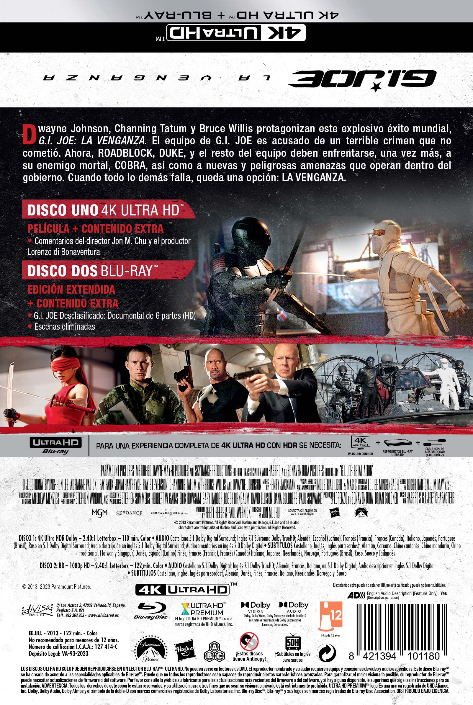 G.I. Joe: La venganza (Edición Metálica) (4K Ultra HD + Blu-Ray) 3