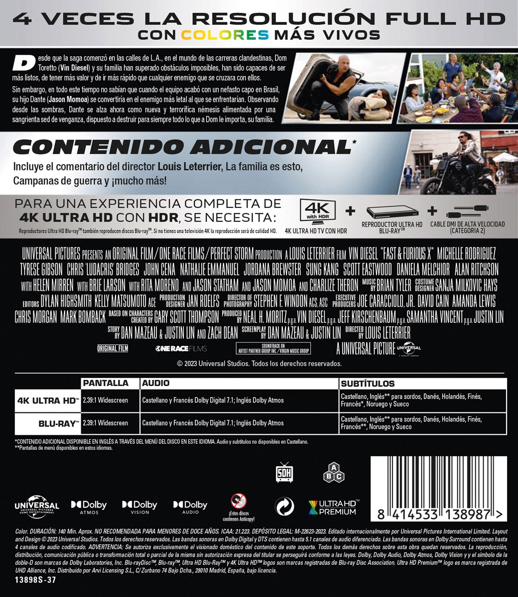 Fast & Furious X (4K Ultra HD + Blu-Ray) 2