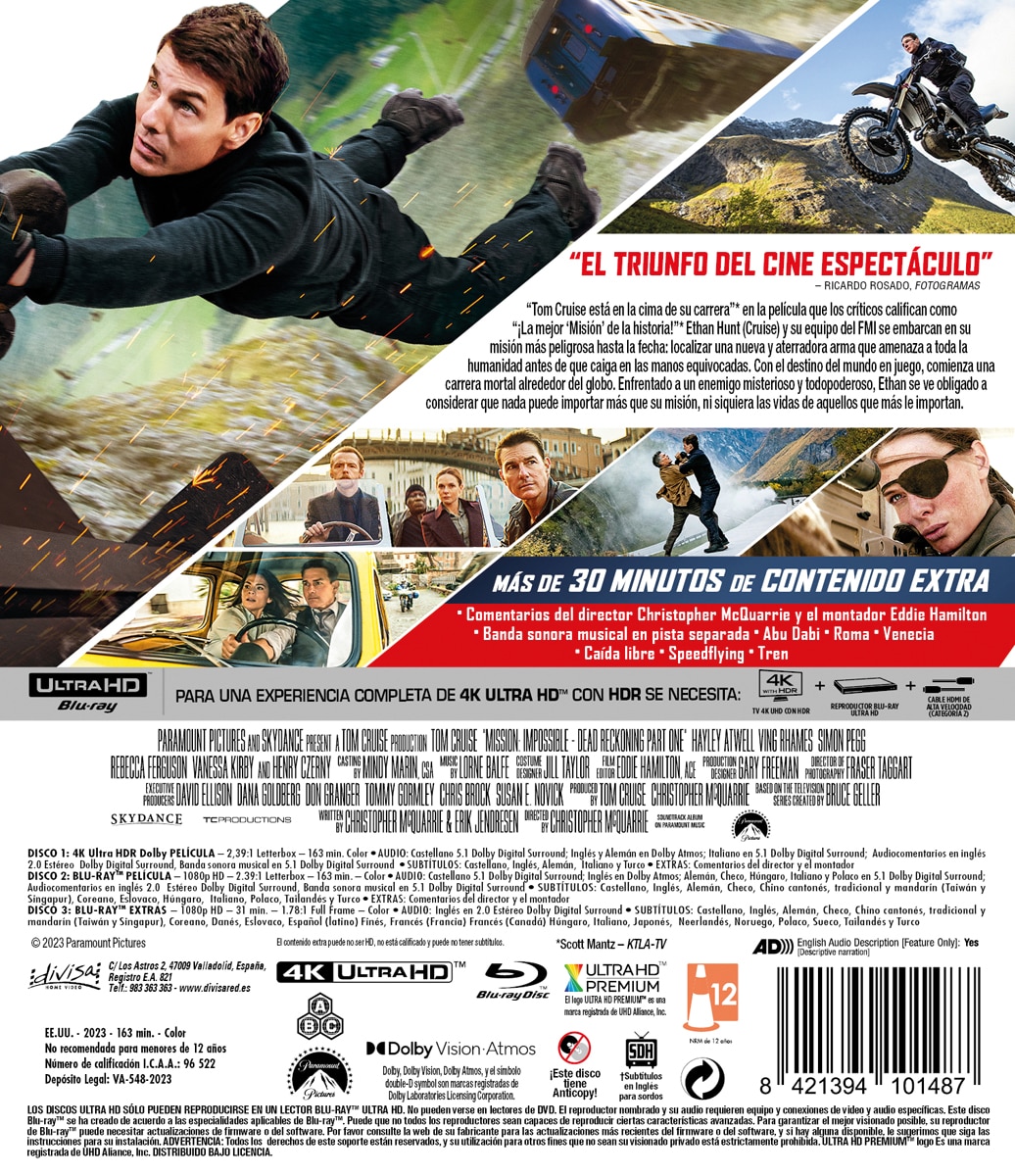 Misión imposible 7: Sentencia mortal (4K Ultra HD + Blu-Ray) 2