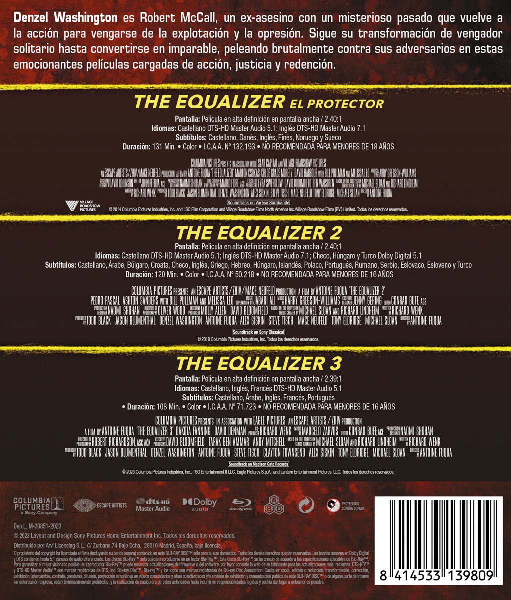 Pack The Equalizer 1-3 (Blu-Ray) 2