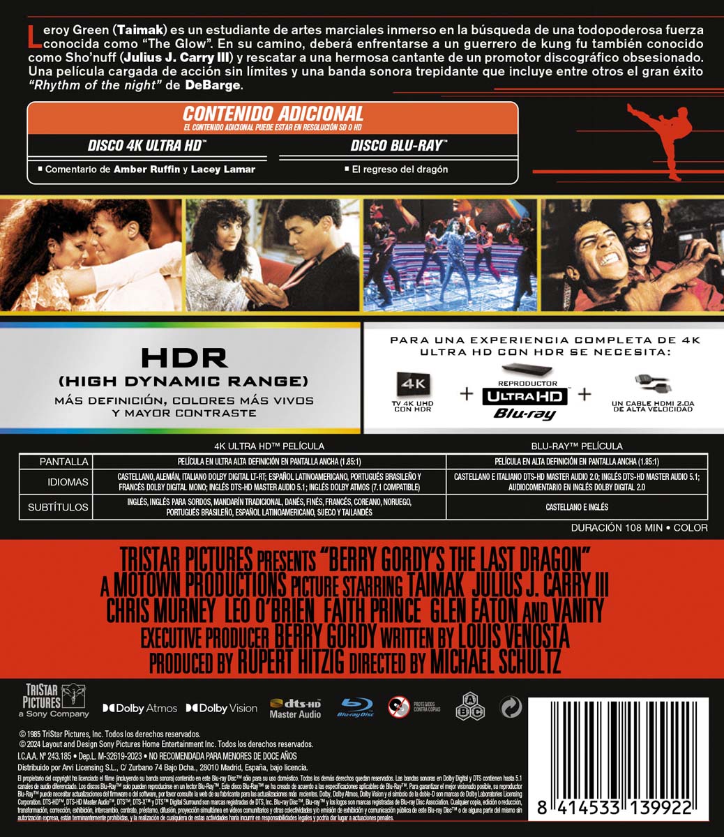 El último dragón (4K Ultra HD + Blu-Ray) 2