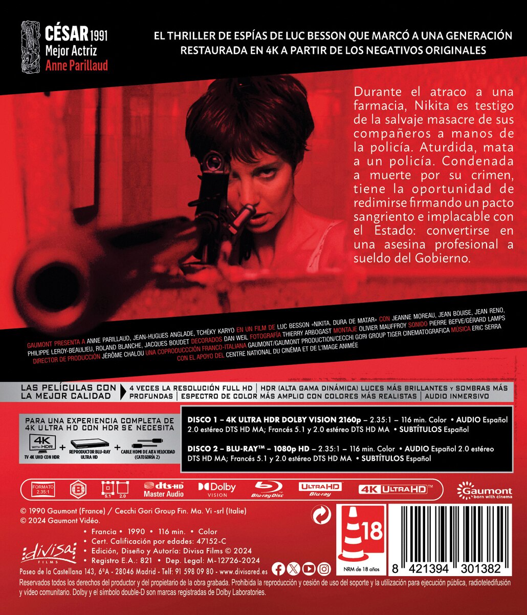 Nikita, dura de matar (4K Ultra HD + Blu-Ray) 2