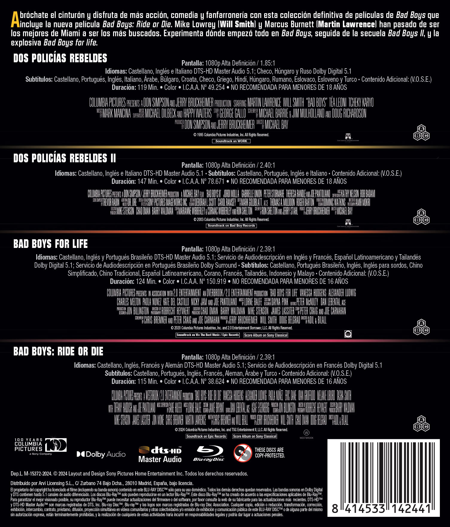 Pack Bad Boys 1-4 (Blu-Ray) 2