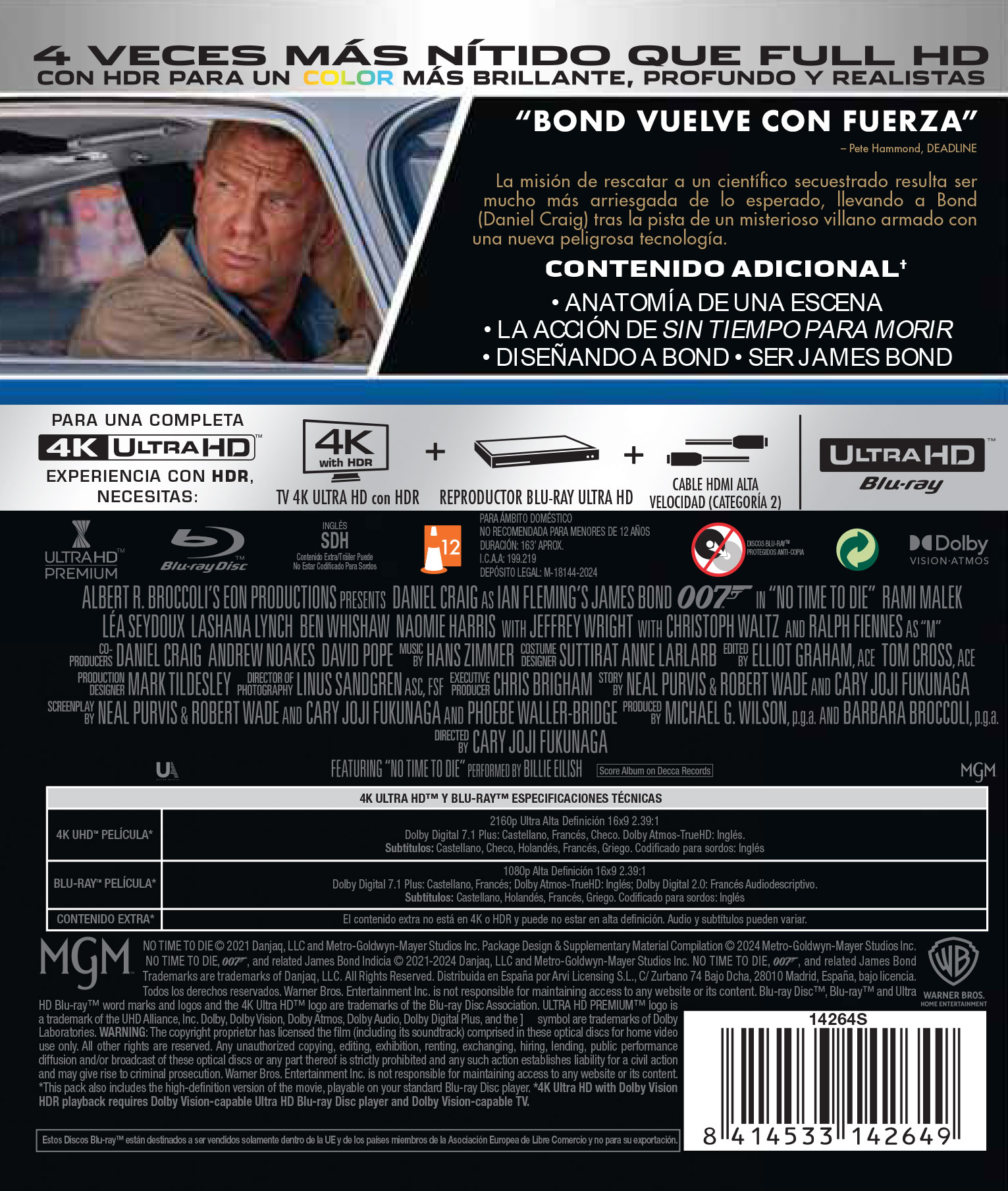 Sin tiempo para morir (Edición 2024) (4K Ultra HD + Blu-Ray) 2