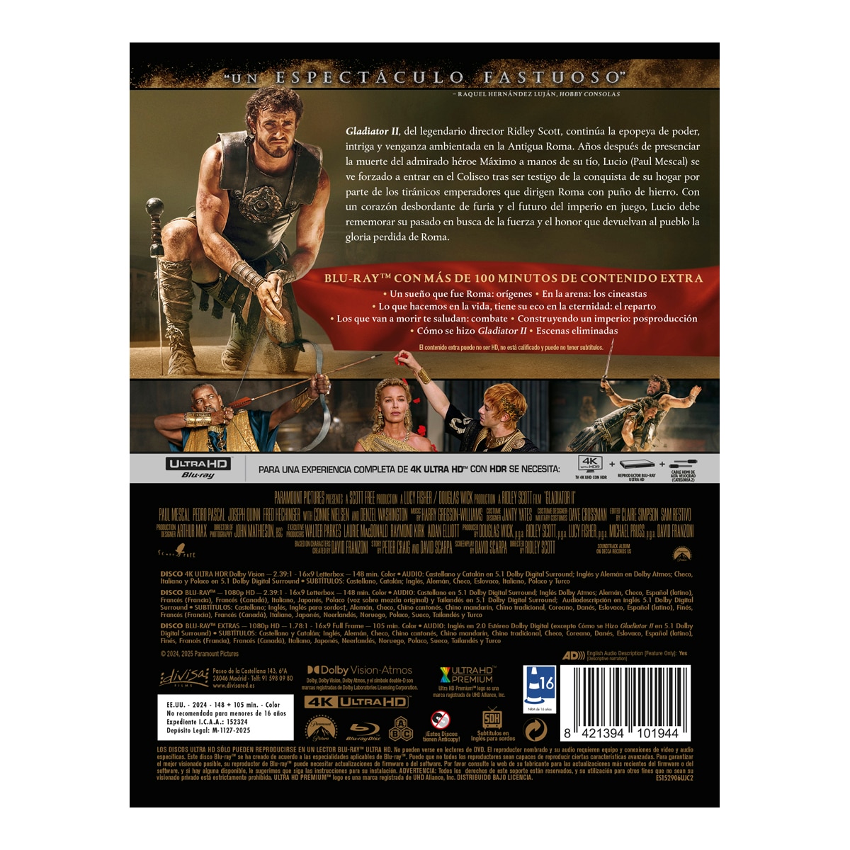 Gladiator II (Edición Metálica Coleccionista 2) (4K Ultra HD + Blu-Ray) 3
