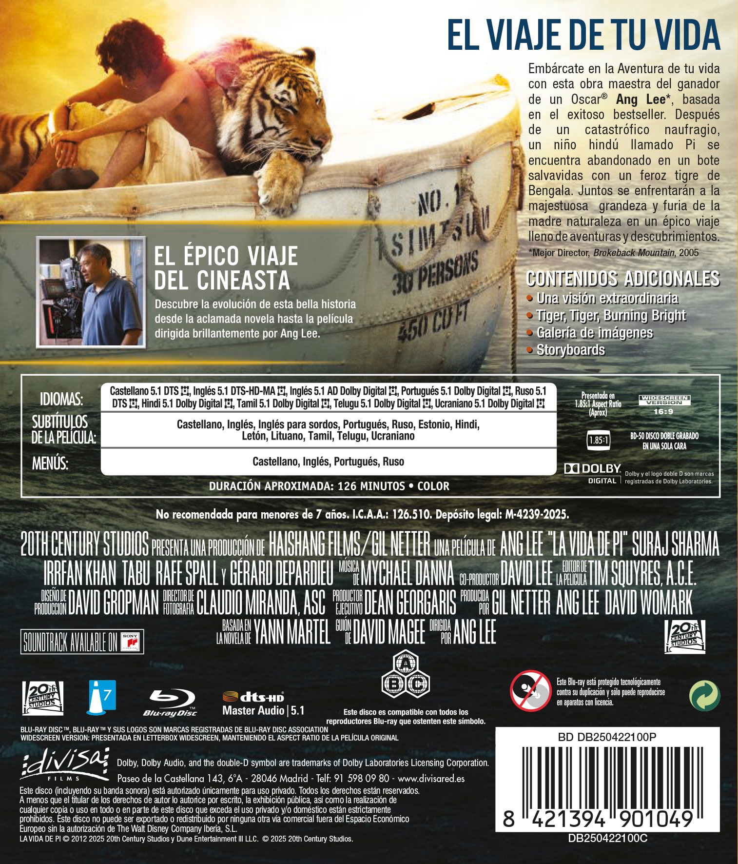 La vida de Pi (Blu-Ray) 2