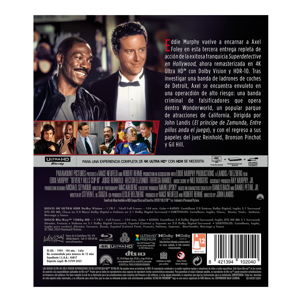 Superdetective en Hollywood III (4K Ultra HD + Blu-Ray) 2
