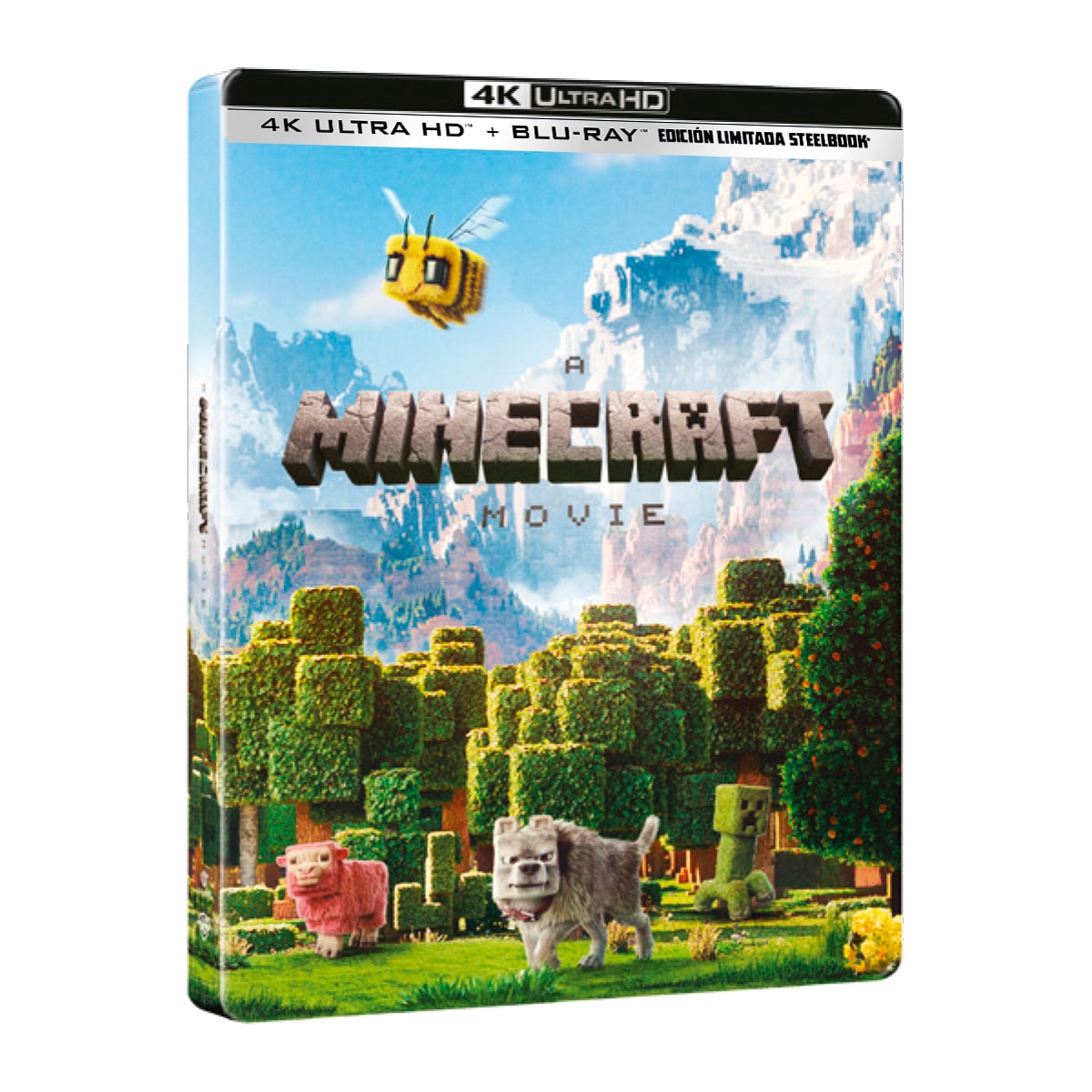 Una película de Minecraft (Edición Metálica Día) (4K Ultra HD + Blu-Ray).