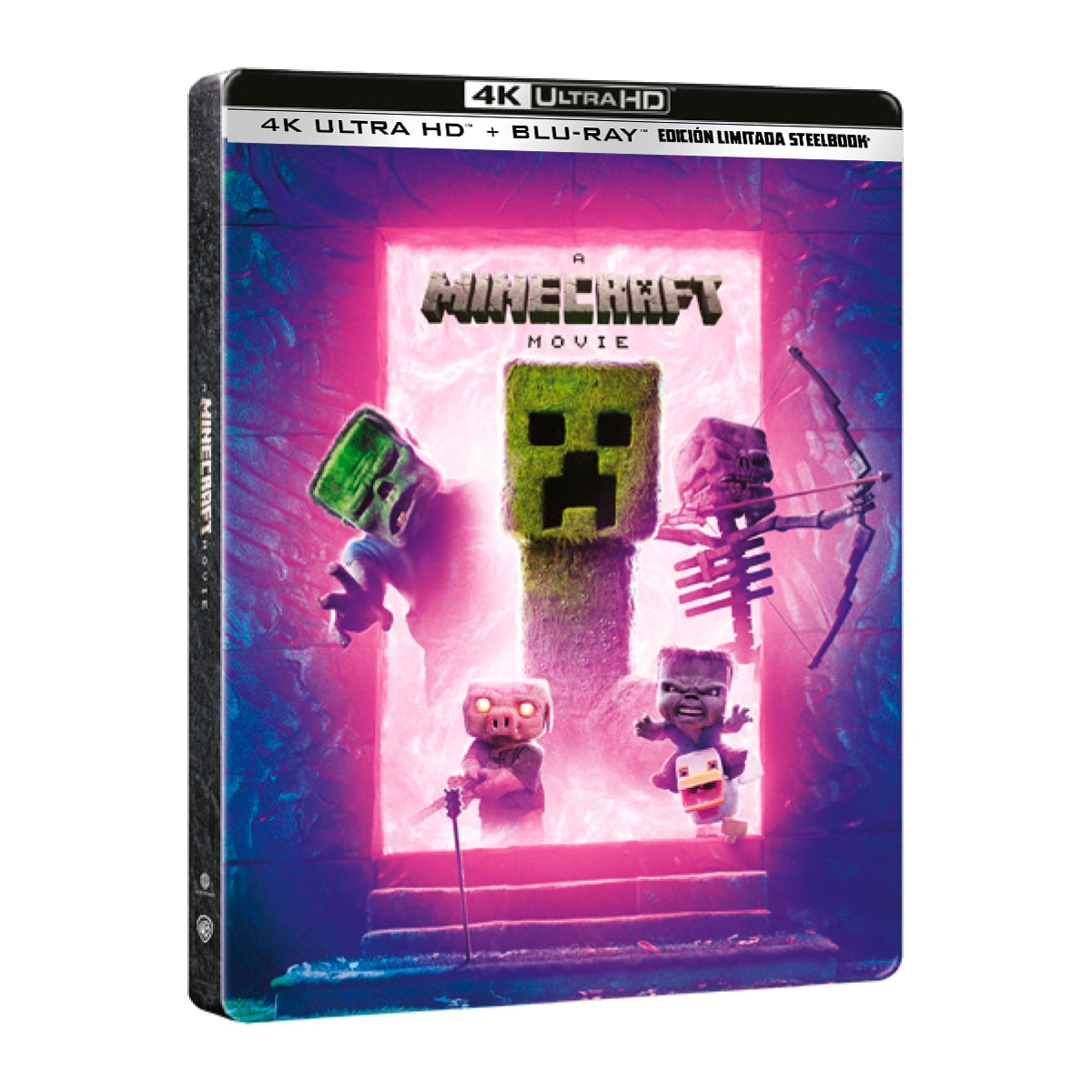Una película de Minecraft (Edición Metálica Portal) (4K Ultra HD + Blu-Ray).