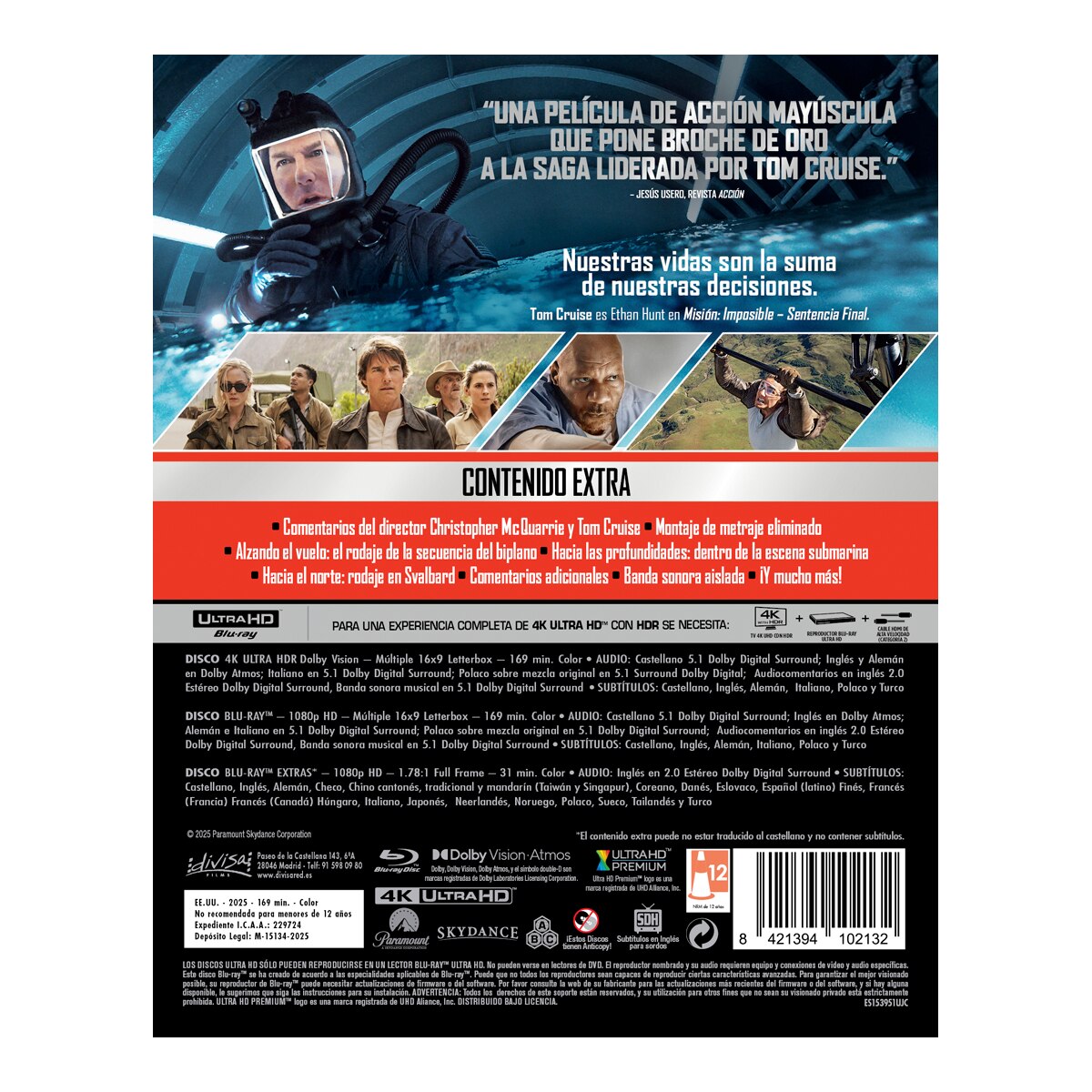 Misión imposible 8: Sentencia final (Edición Metálica) (4K Ultra HD + Blu-Ray) 3