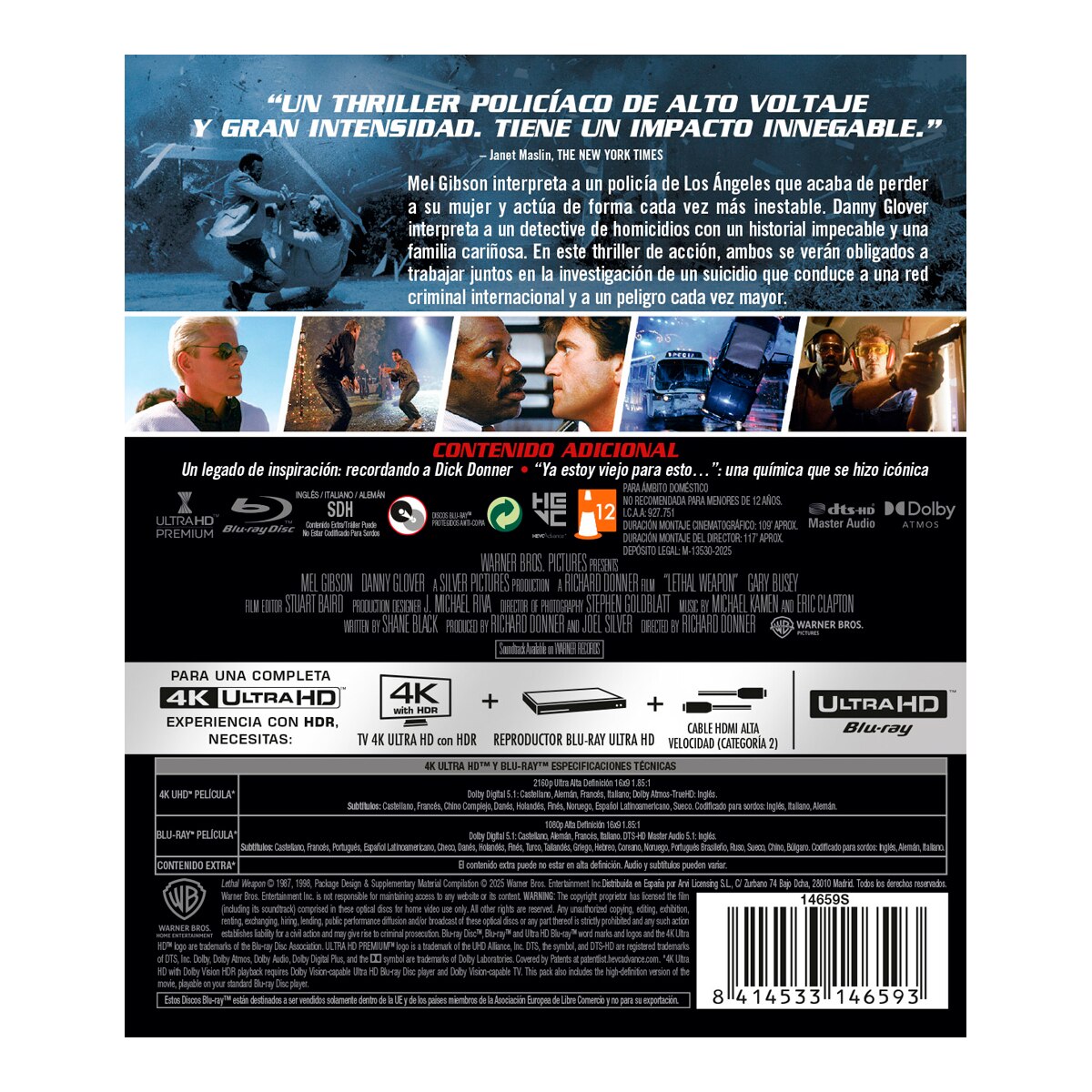Arma letal (4K Ultra HD + Blu-Ray) 2