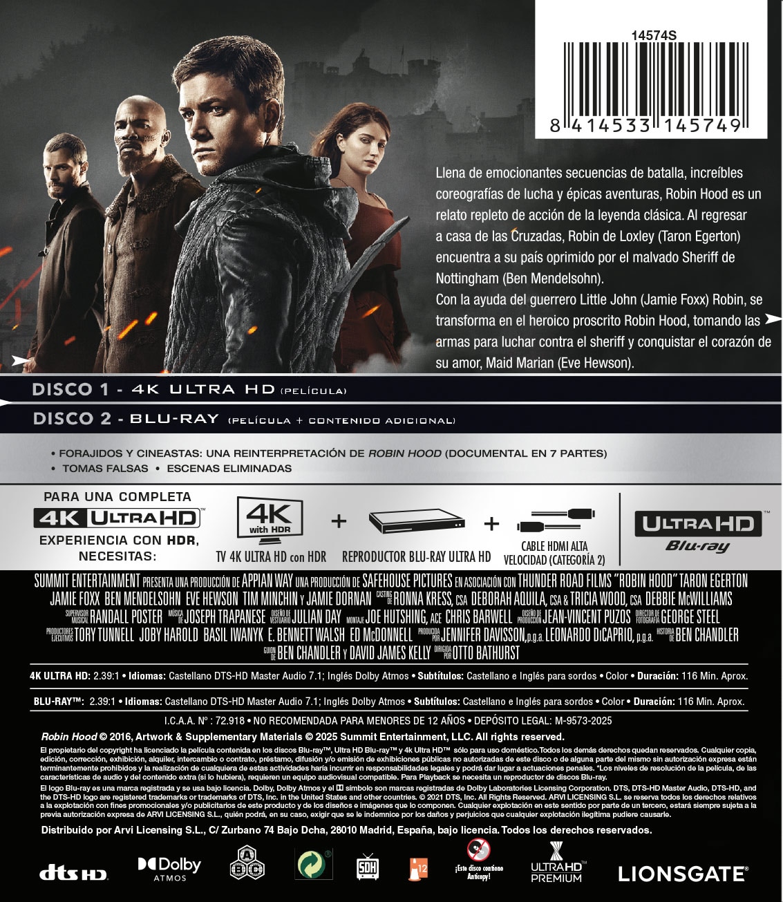 Robin Hood: Origins (4K Ultra HD + Blu-Ray) 2