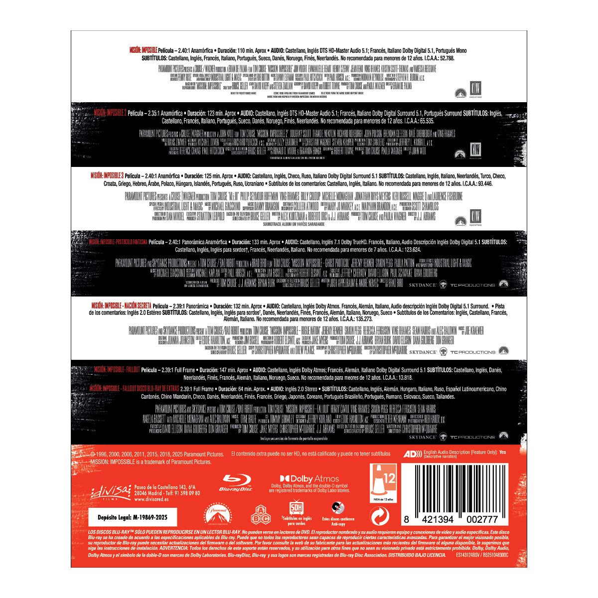 Misión Imposible: Colección 6 películas (Blu-Ray) 2