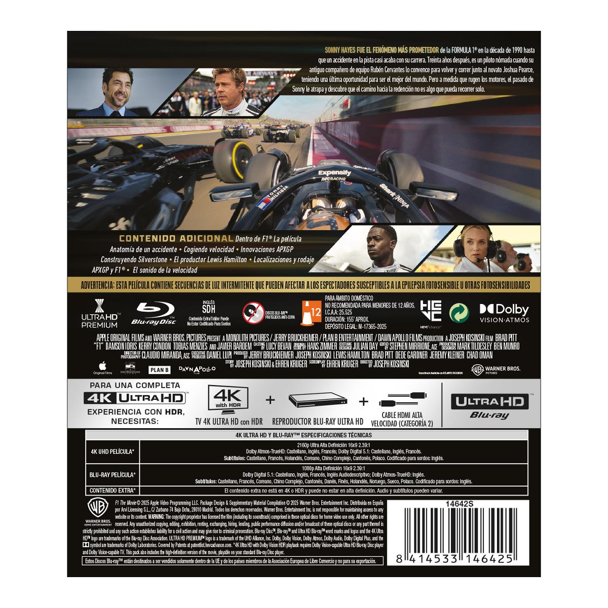 F1® La película (4K Ultra HD + Blu-Ray) 2