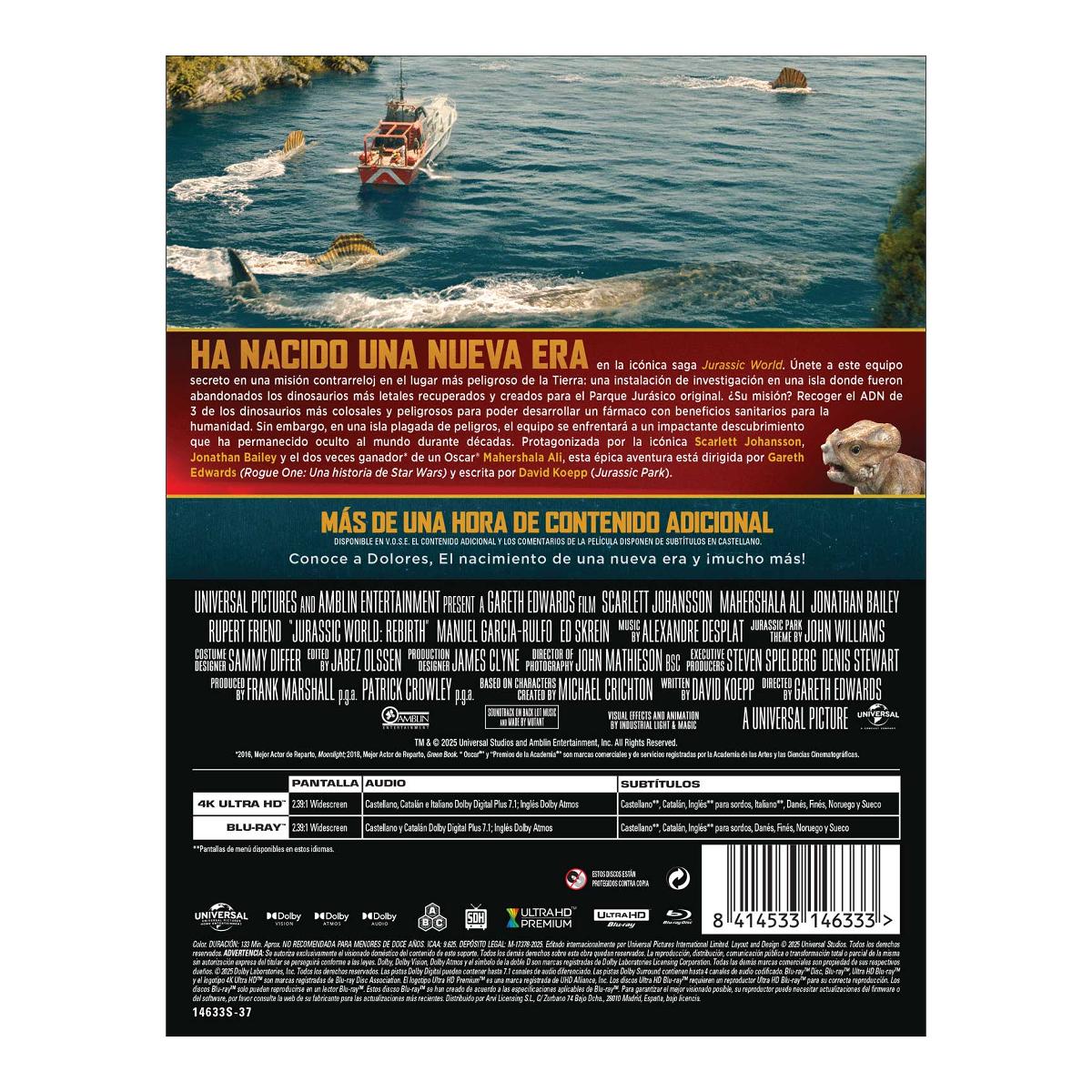Jurassic World: El renacer (Edición Metálica) (4K Ultra HD) 2