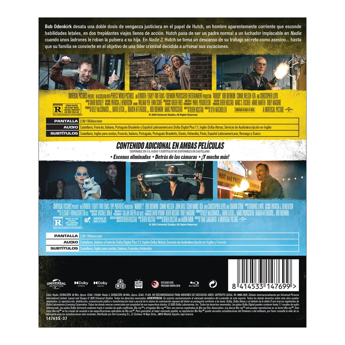 Nadie 1 + 2 (Blu-Ray) 2