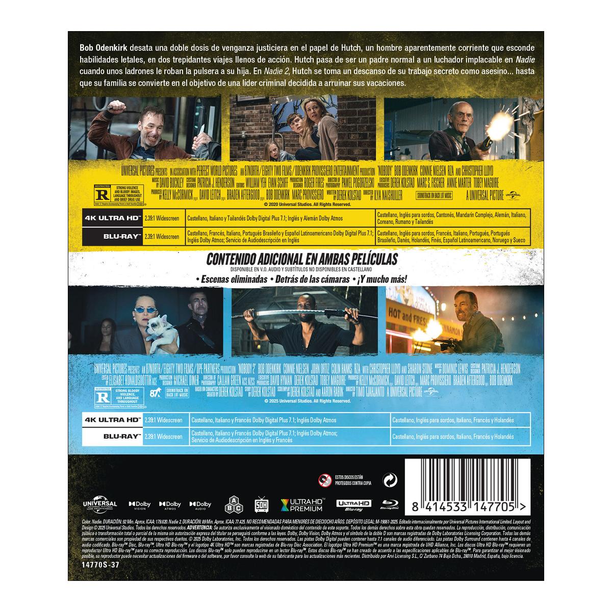 Nadie 1 + 2 (4K Ultra HD + Blu-Ray) 2