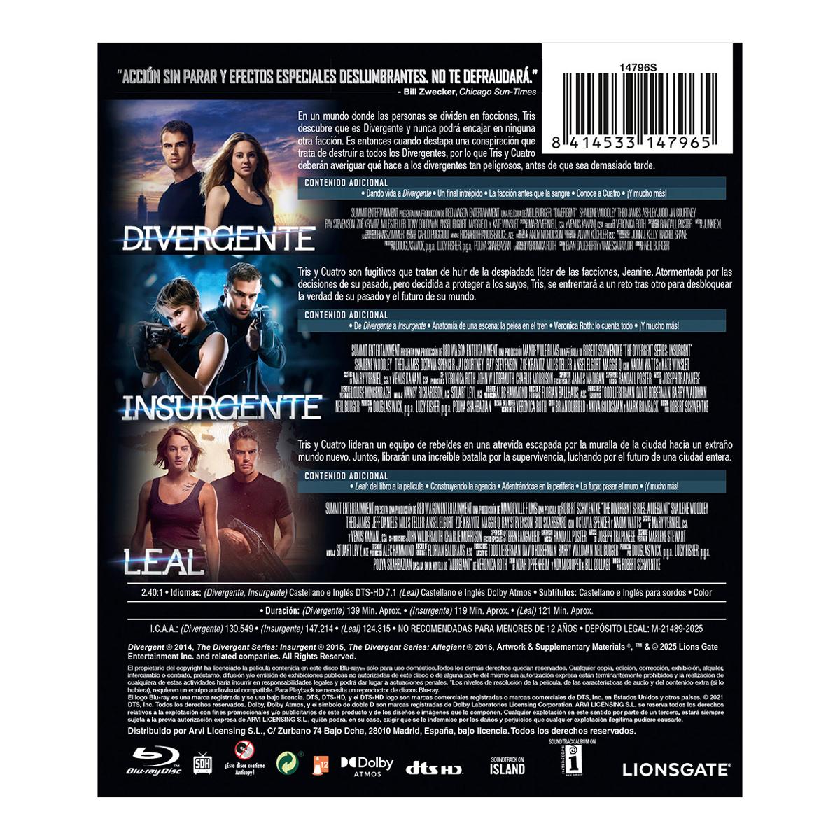 Divergente pack 1-3 (Blu-Ray) 2