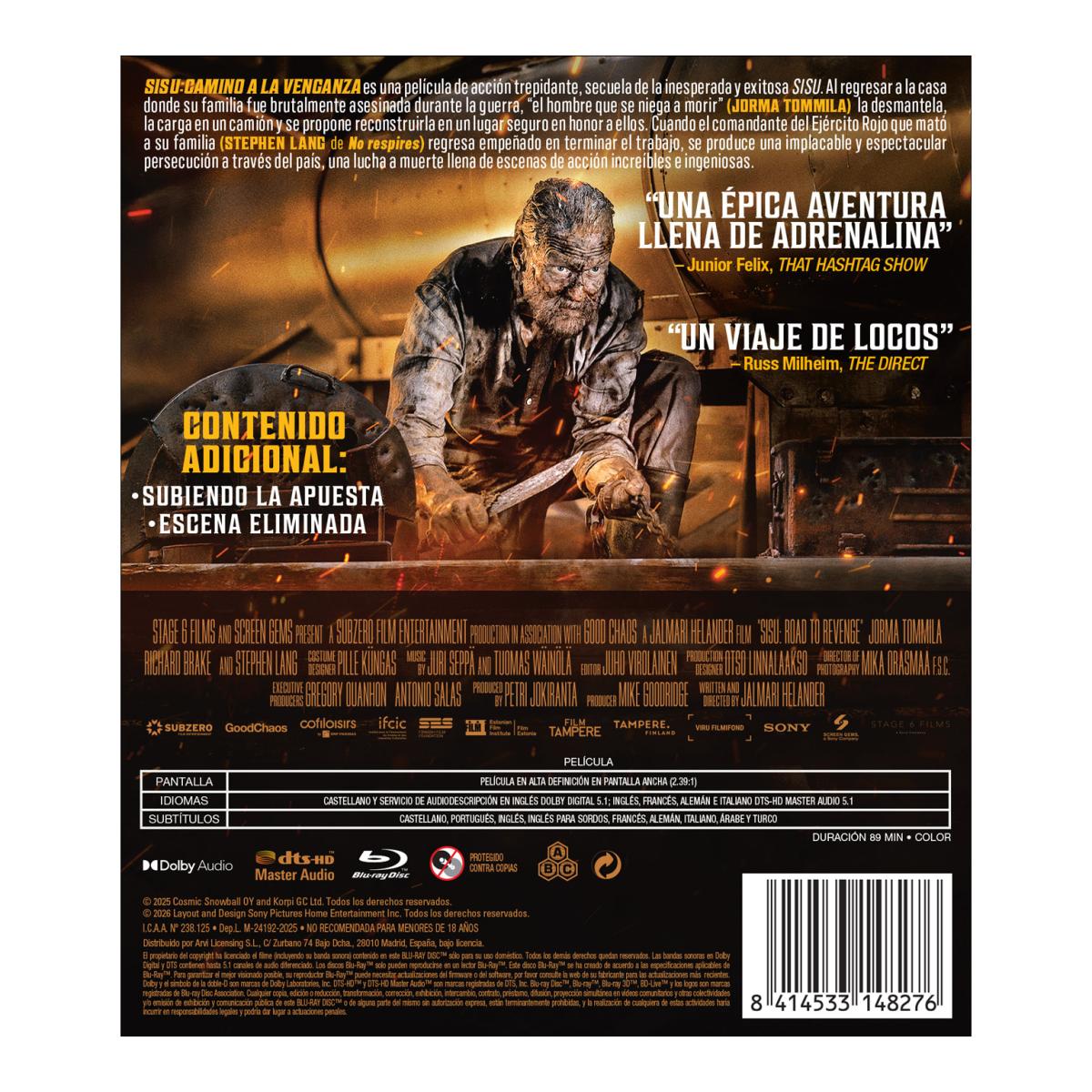 Sisu: camino a la venganza (Blu-Ray) 2