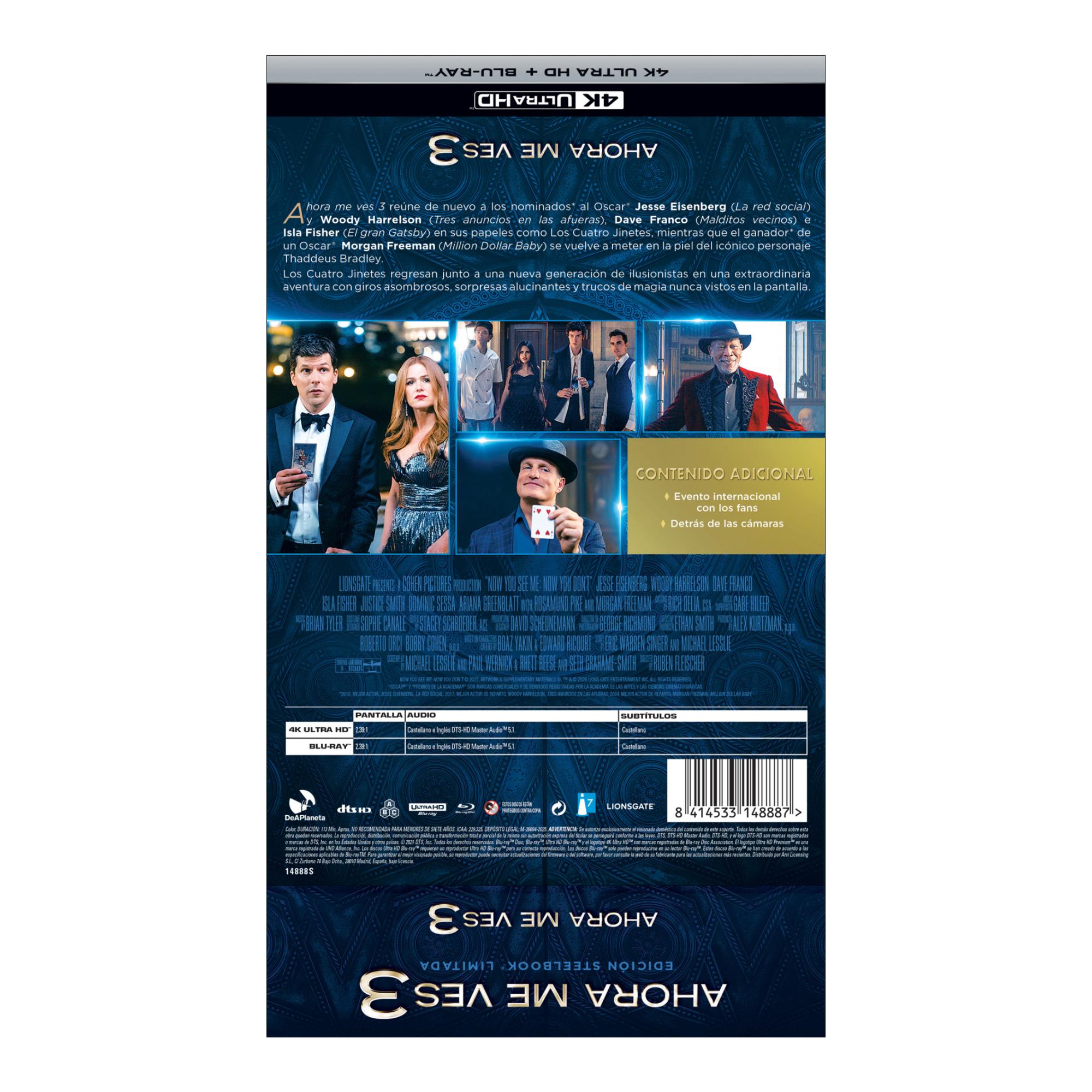 Ahora me ves 3 (Edición Metálica) (4K Ultra HD + Blu-Ray) 2