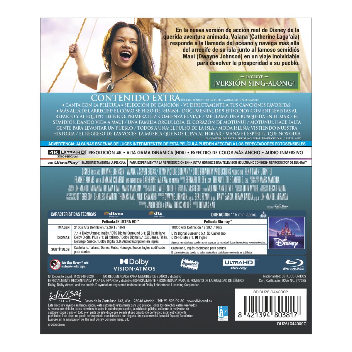 Vaiana (2026) (4K Ultra HD + Blu-Ray) 2