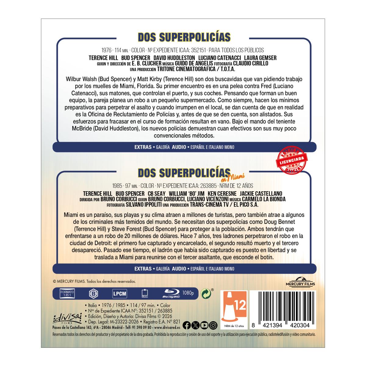 Imagen 2 de Dos superpolicías + Dos superpolicías en Miami (Blu-Ray)