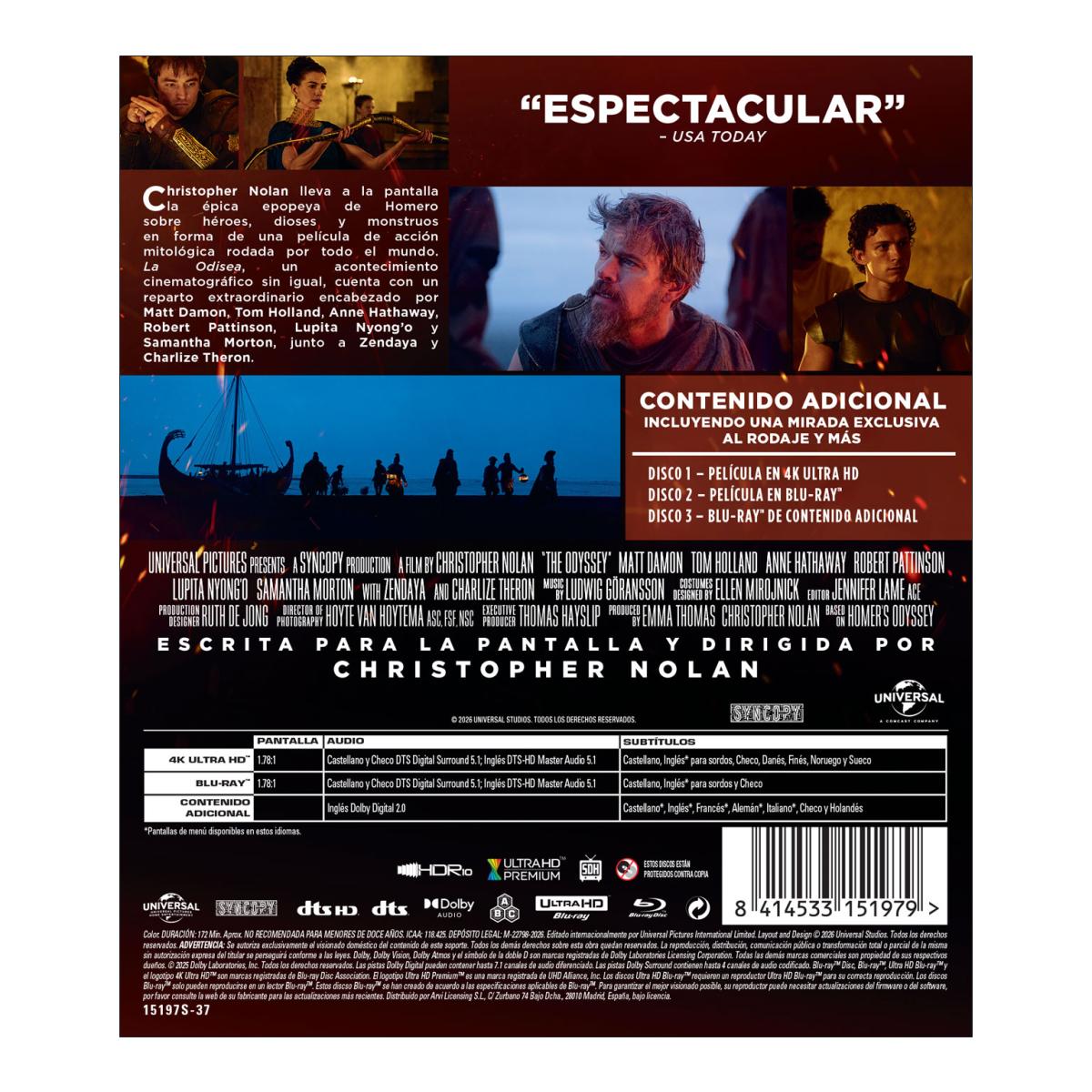 Imagen 2 de La odisea (4K Ultra HD + Blu-Ray + Blu-Ray Extras)