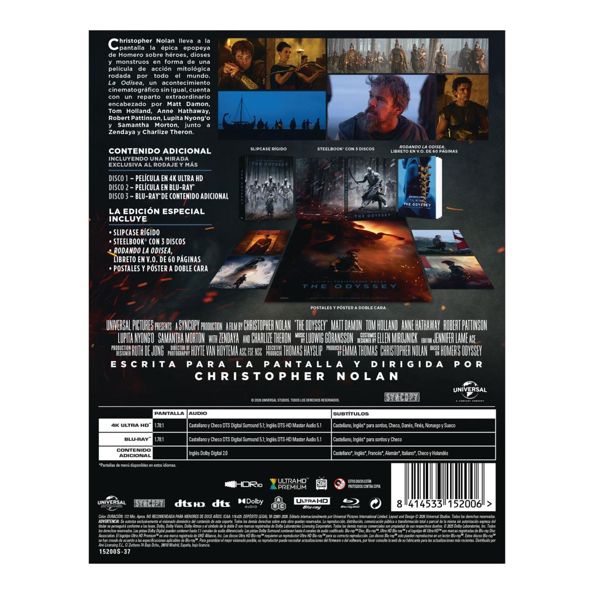 Imagen 2 de La odisea (UCE Edición Especial) (4K Ultra HD + Blu-Ray + Blu-Ray Extras)