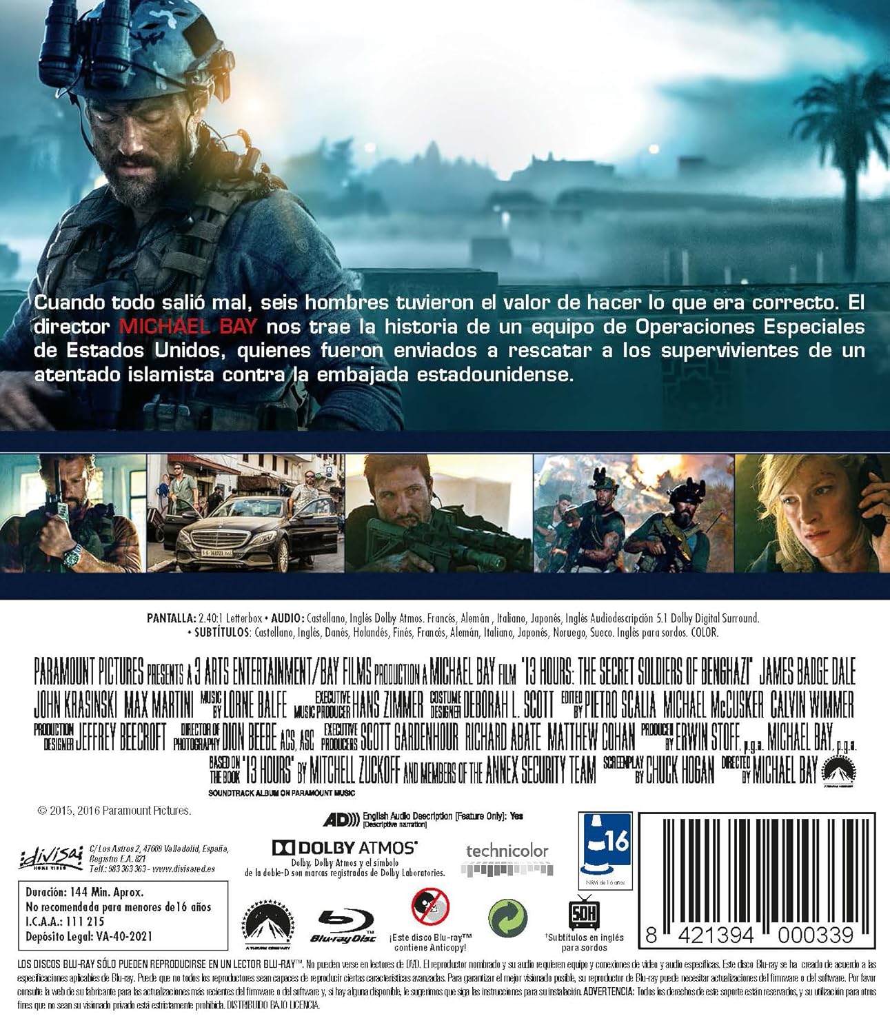 13 Horas: Los Soldados Secretos de Bengasi (Blu-Ray) 2