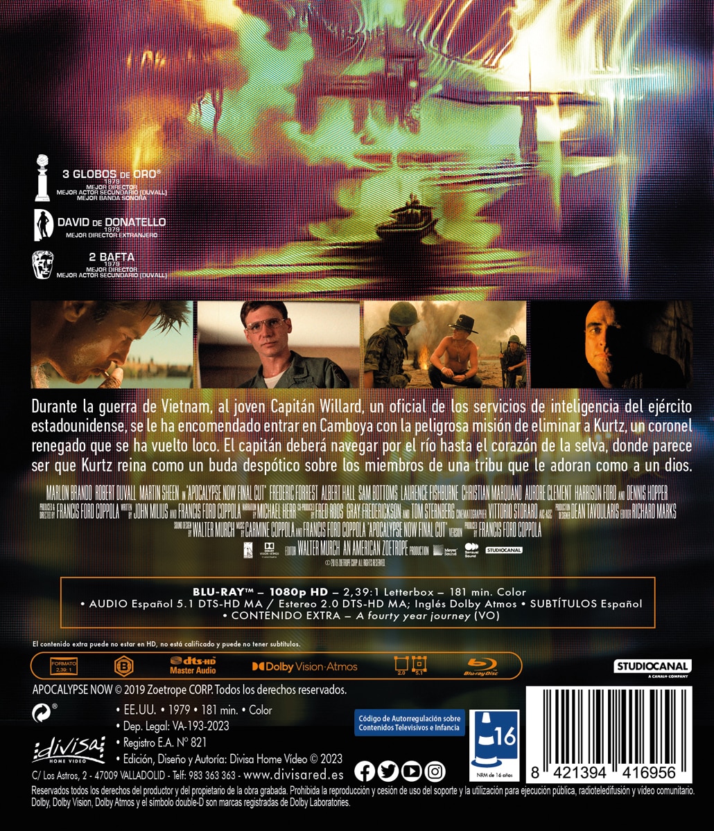 Apocalypse now: Final cut (Blu-Ray) 2