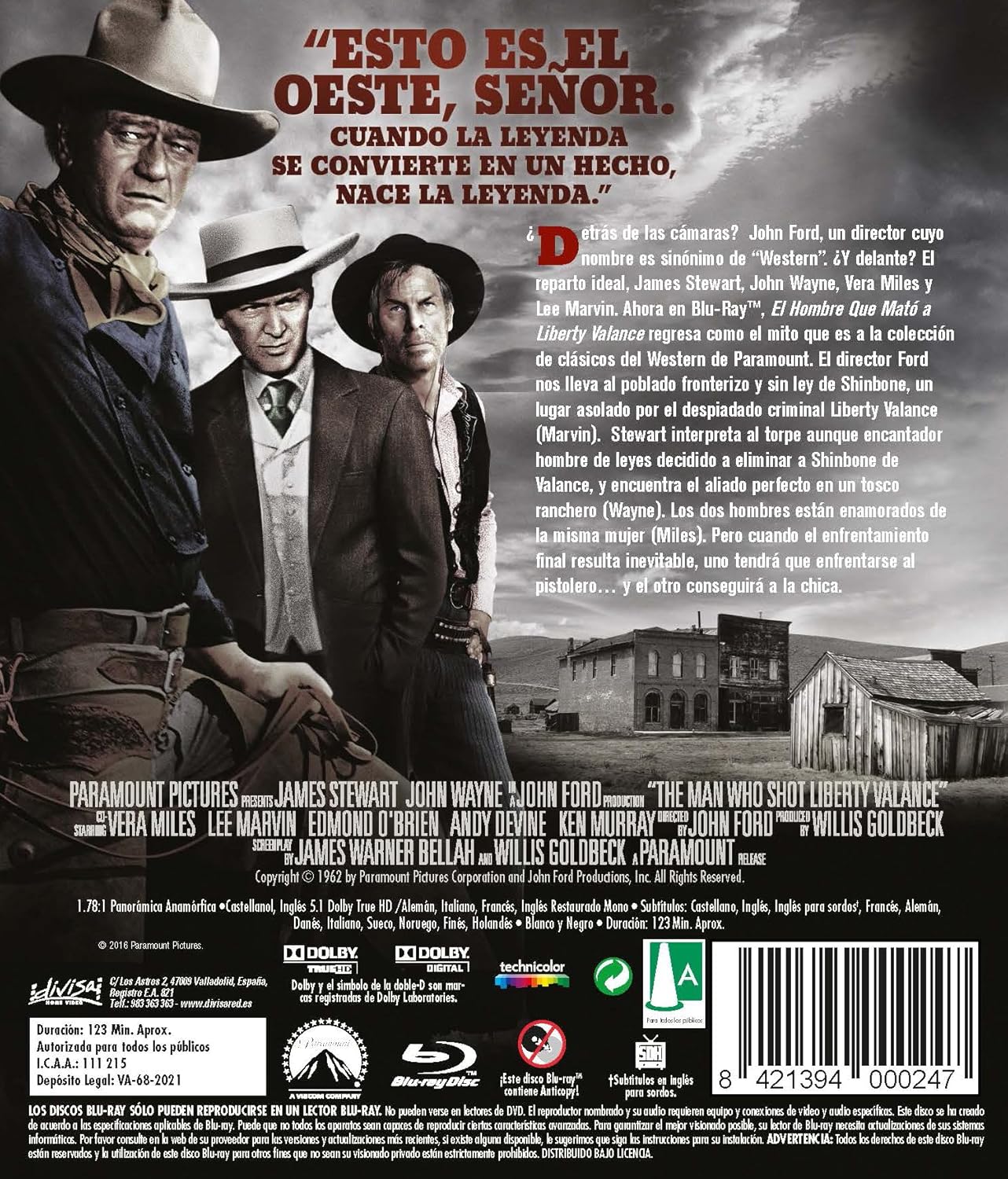 El Hombre que mató a Liberty Balance (Blu-Ray) 2