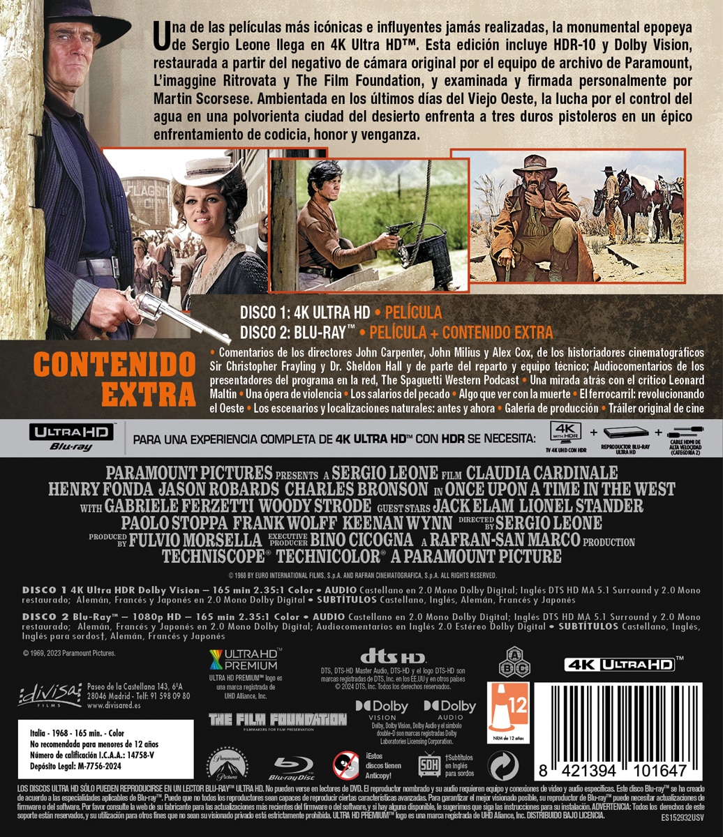Hasta que llegó su hora (4K Ultra HD + Blu-Ray) 2