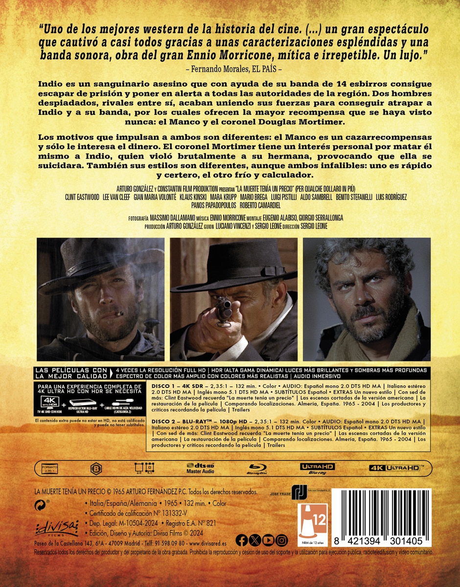 La muerte tenía un precio (4K Ultra HD + Blu-Ray) 4