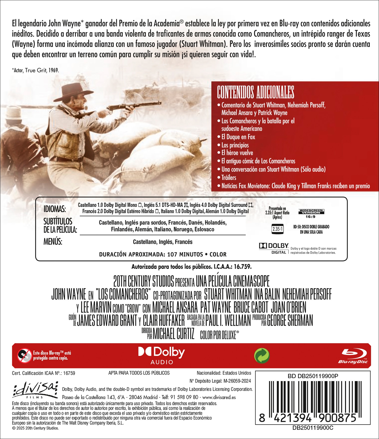 Los comancheros (Blu-Ray) 2