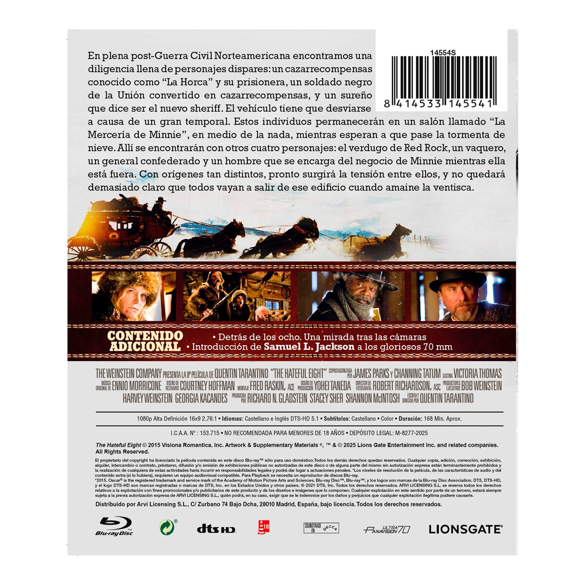 Los odiosos ocho (Blu-Ray) 2