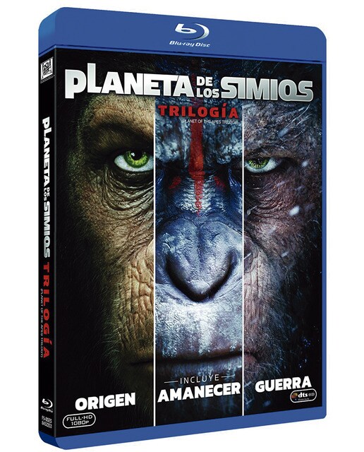 Imagen 0 de Pack El planeta de los simios: La trilogía (Blu-Ray)