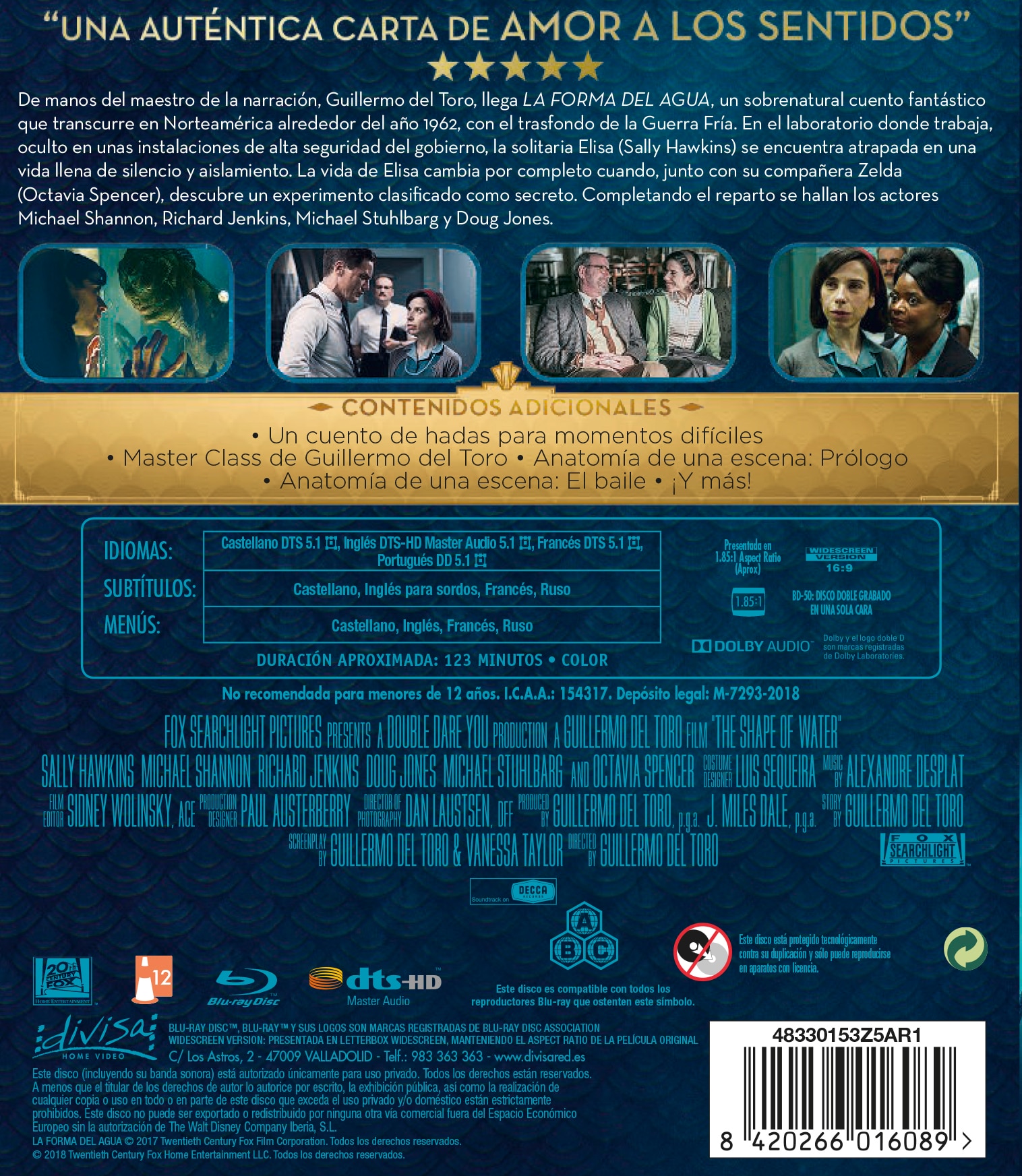 Imagen 2 de La forma del agua (Blu-Ray)