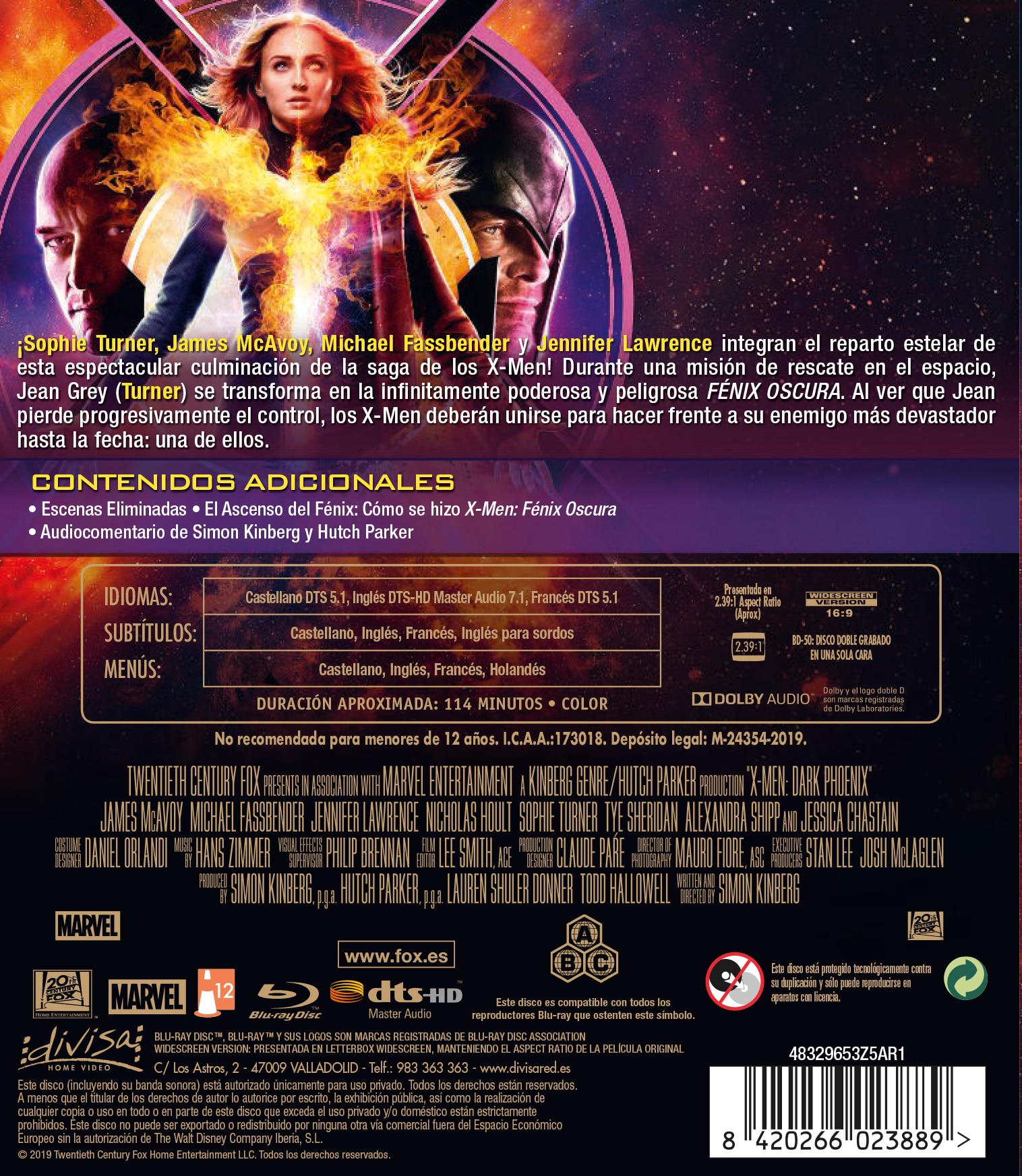 X-Men: Fénix Oscura (Blu-Ray) 2