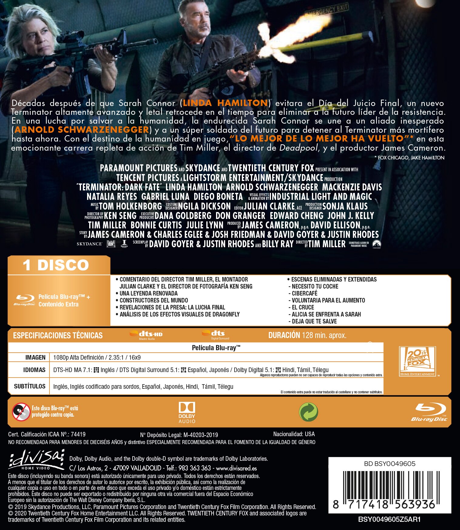 Terminator Destino Oscuro (Blu-Ray) 2