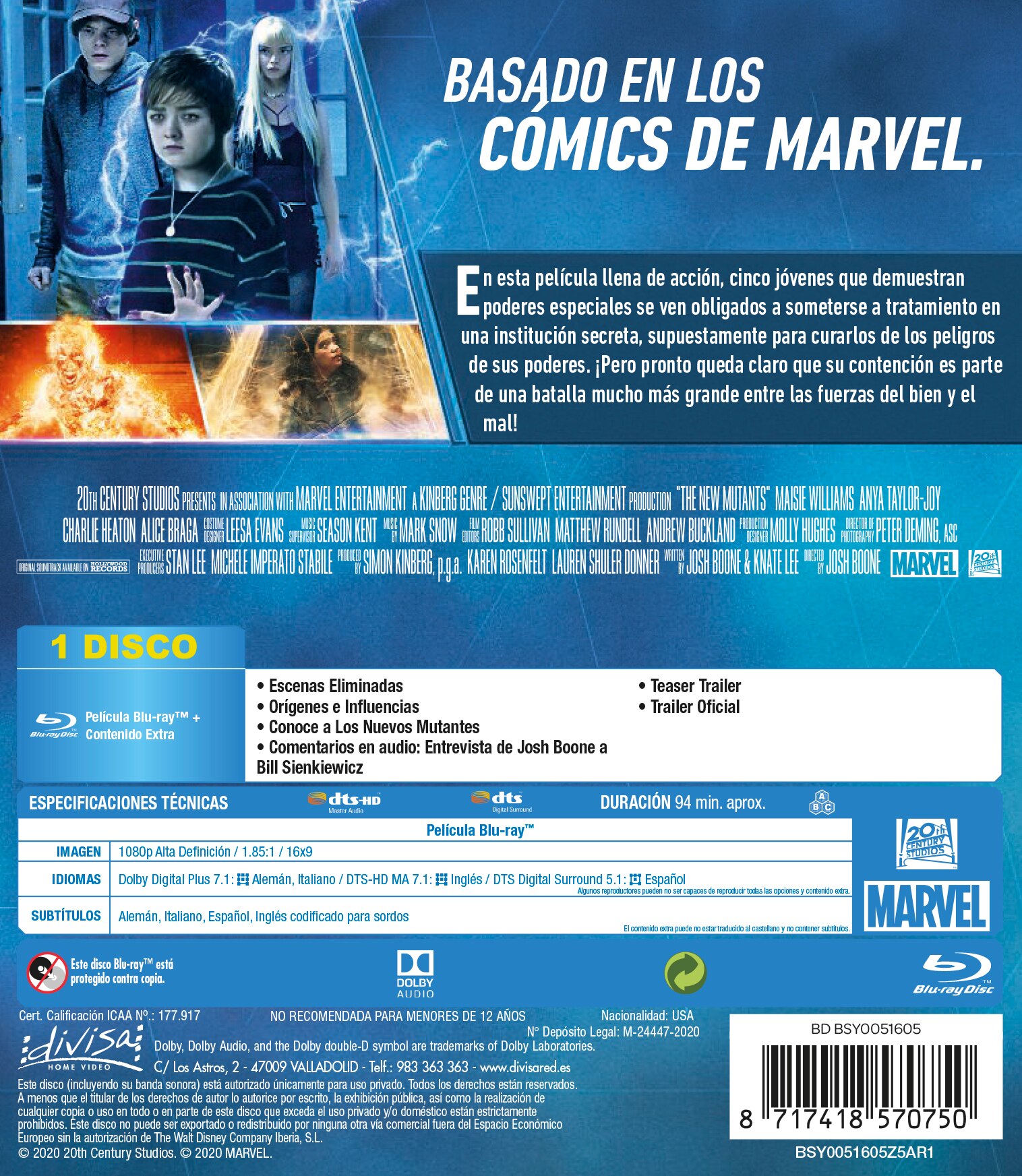 Los nuevos mutantes (Blu-Ray) 3