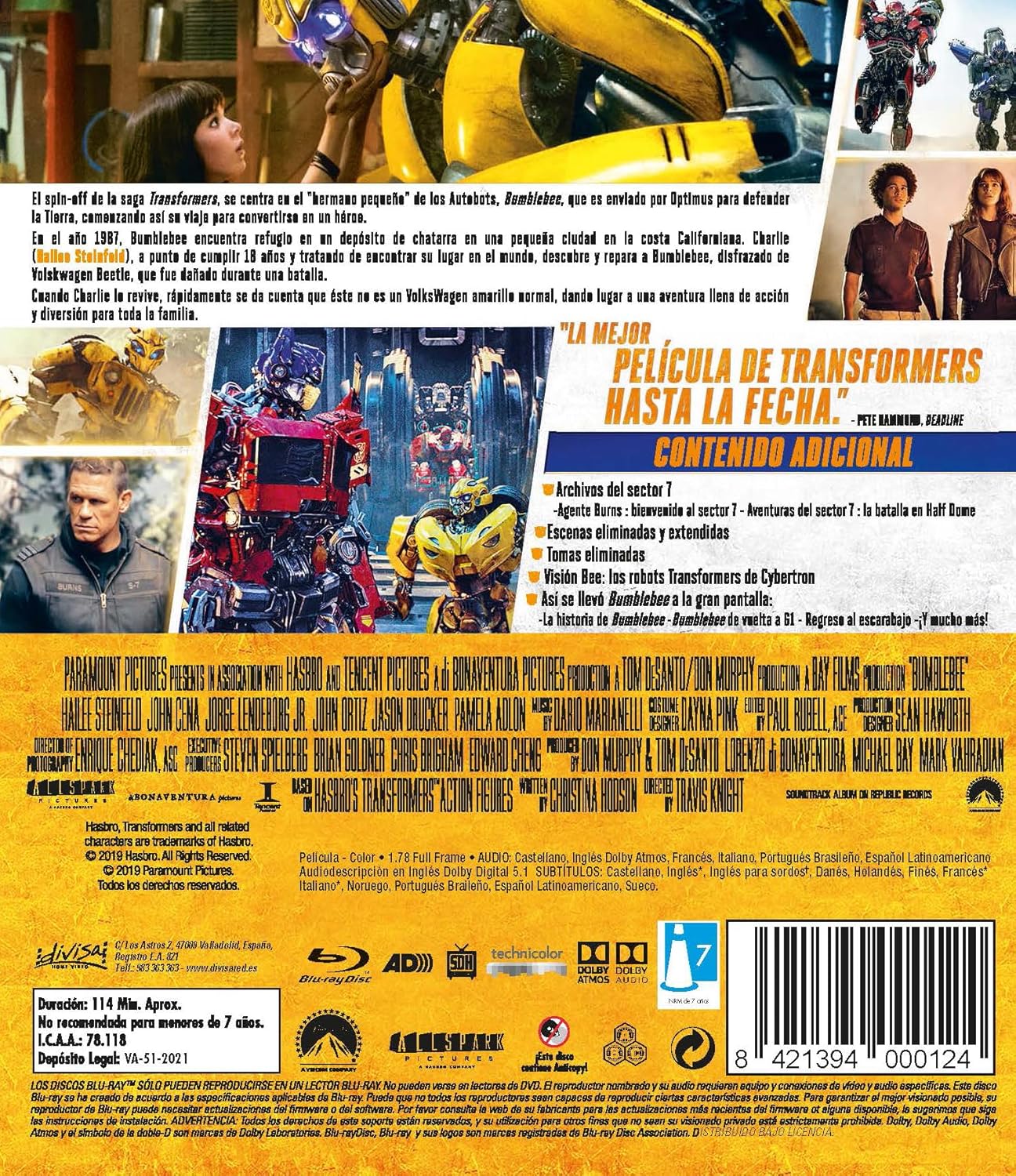 Imagen 2 de Bumblebee (Blu-Ray)