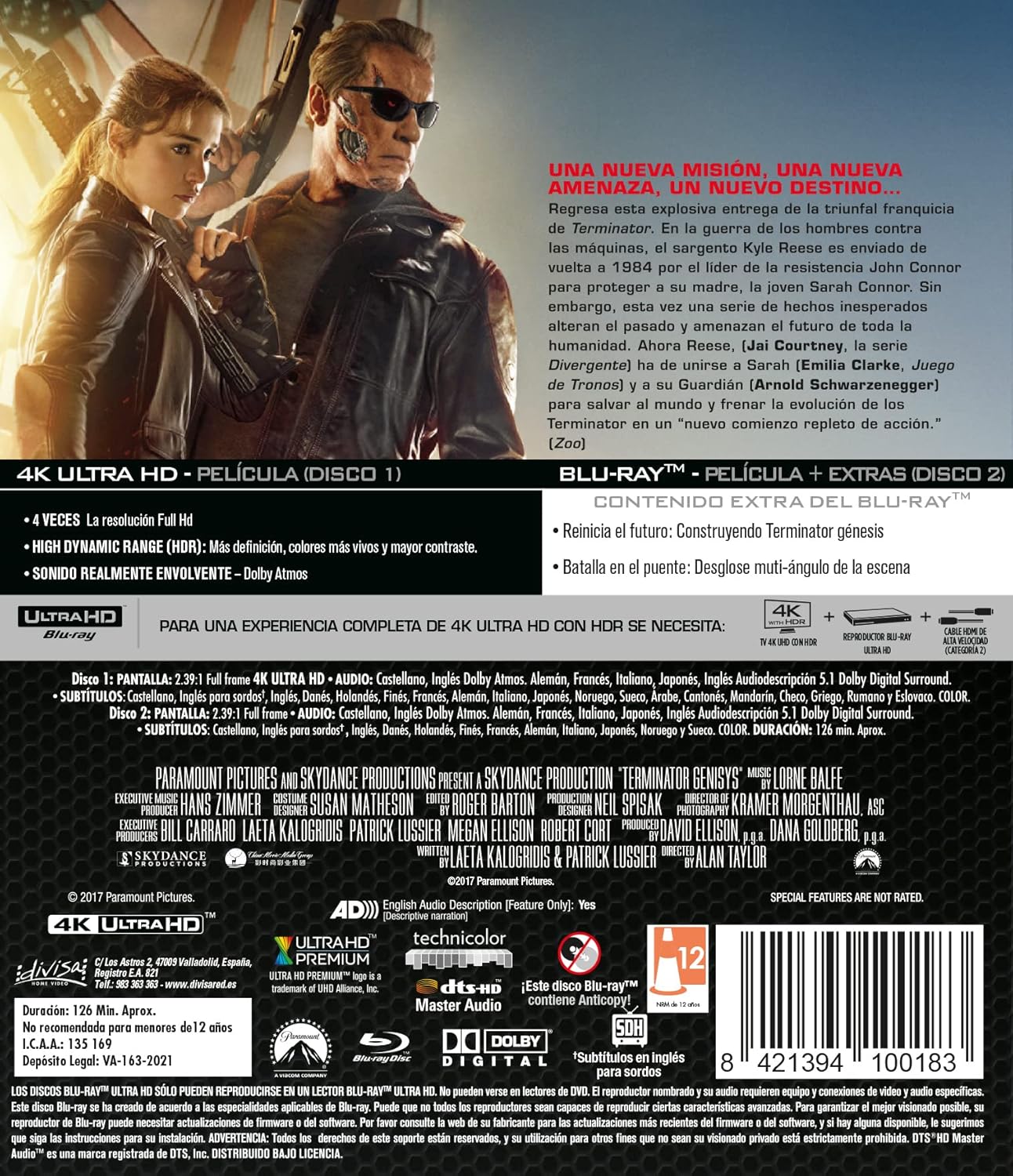 Terminator: Génesis (4K Ultra HD + Blu-Ray) 2