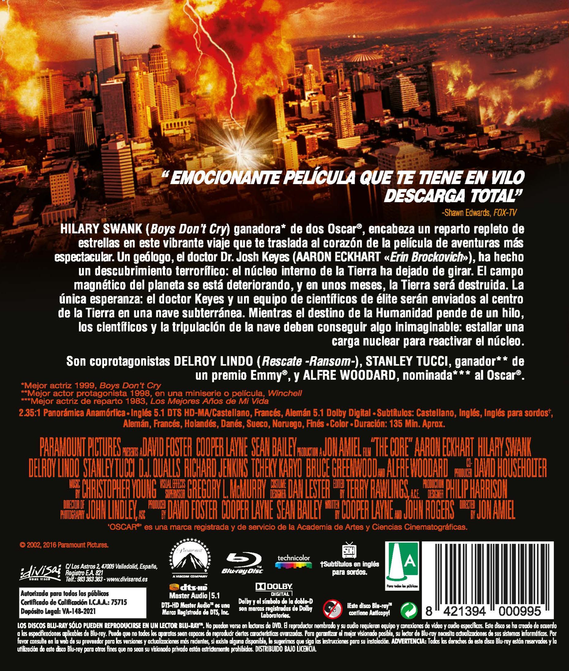 The Core (El Núcleo) (Blu-Ray) 2