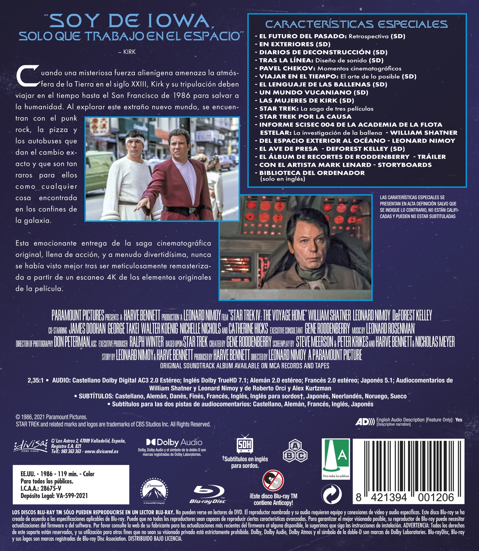 Star Trek IV: Misión Salvar la Tierra (Blu-Ray) 2