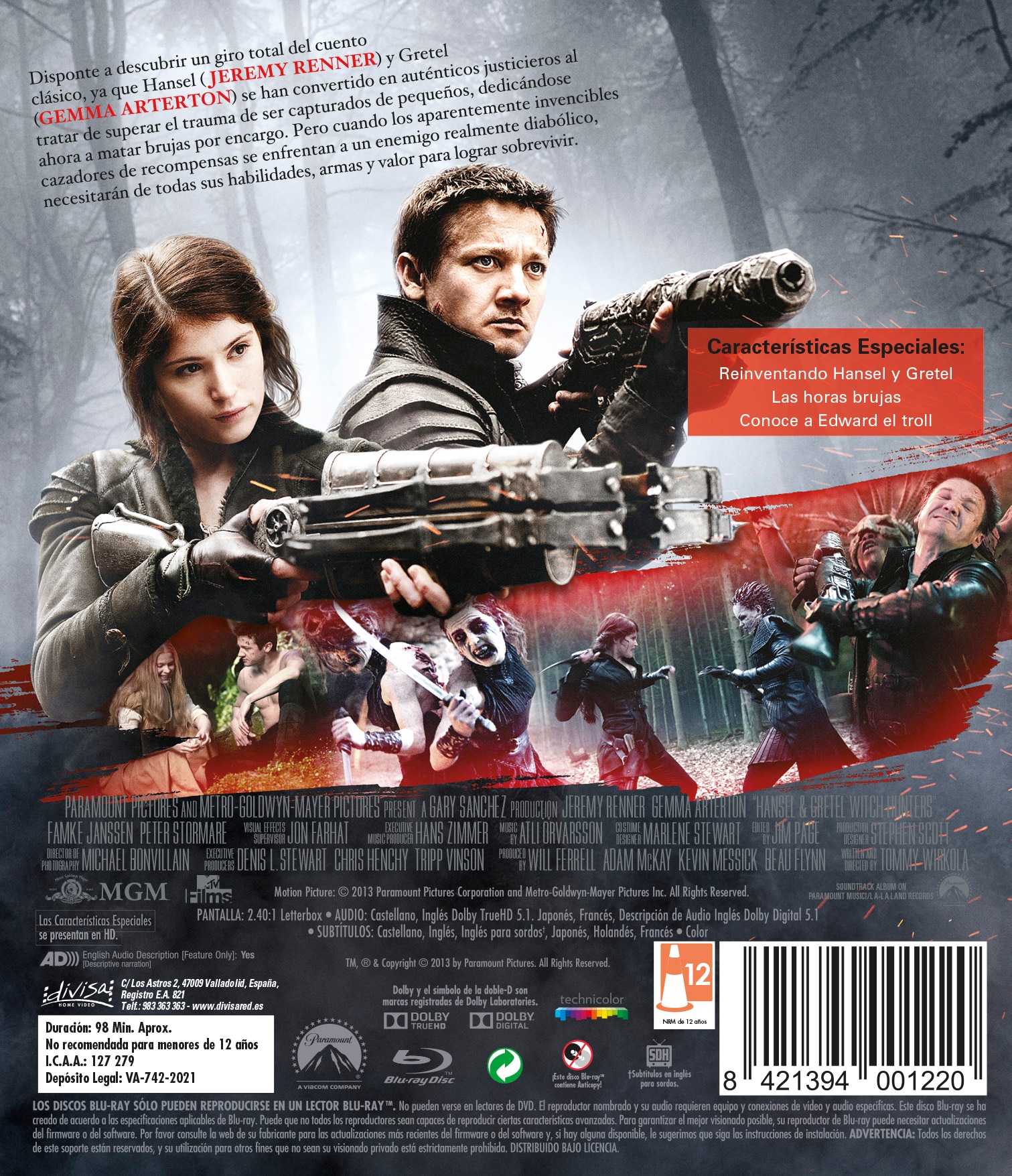 Hansel Y Gretel: Cazadores De Brujas (Blu-Ray) 2