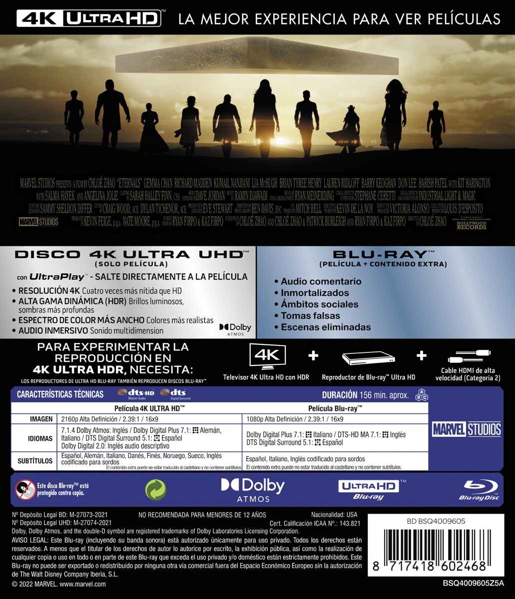 Eternals (4K Ultra HD + Blu-Ray) 2